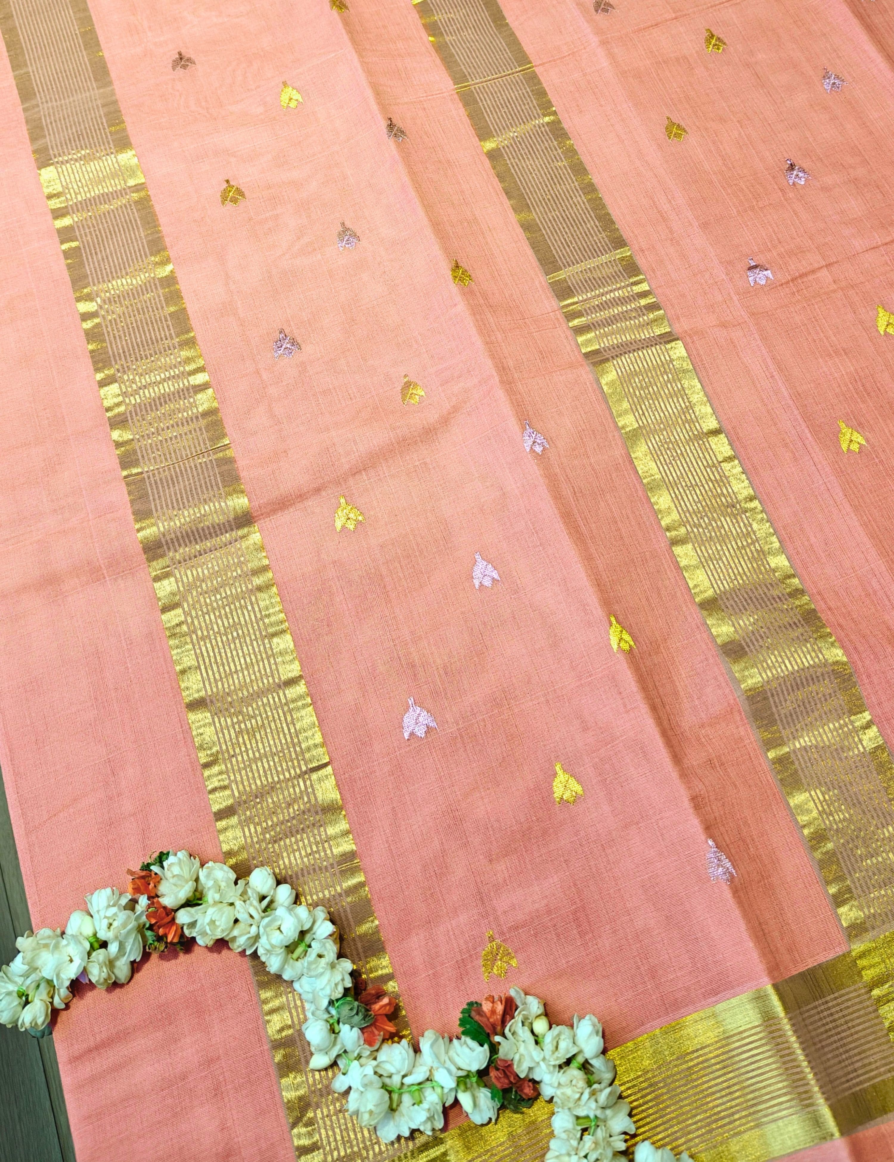 Dusty Pink Venkatagiri Saree