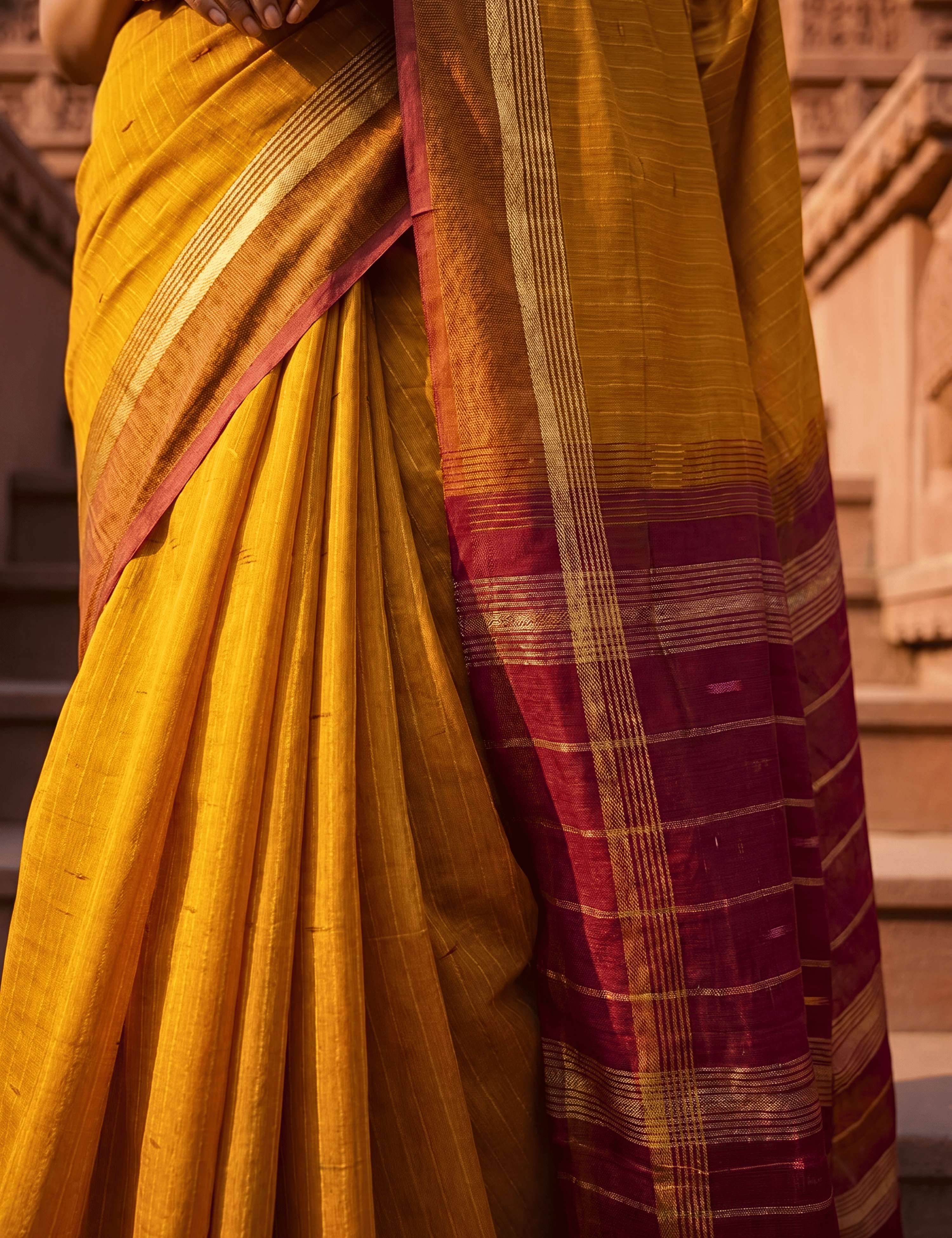 Vara Rust Negamam Cotton Saree