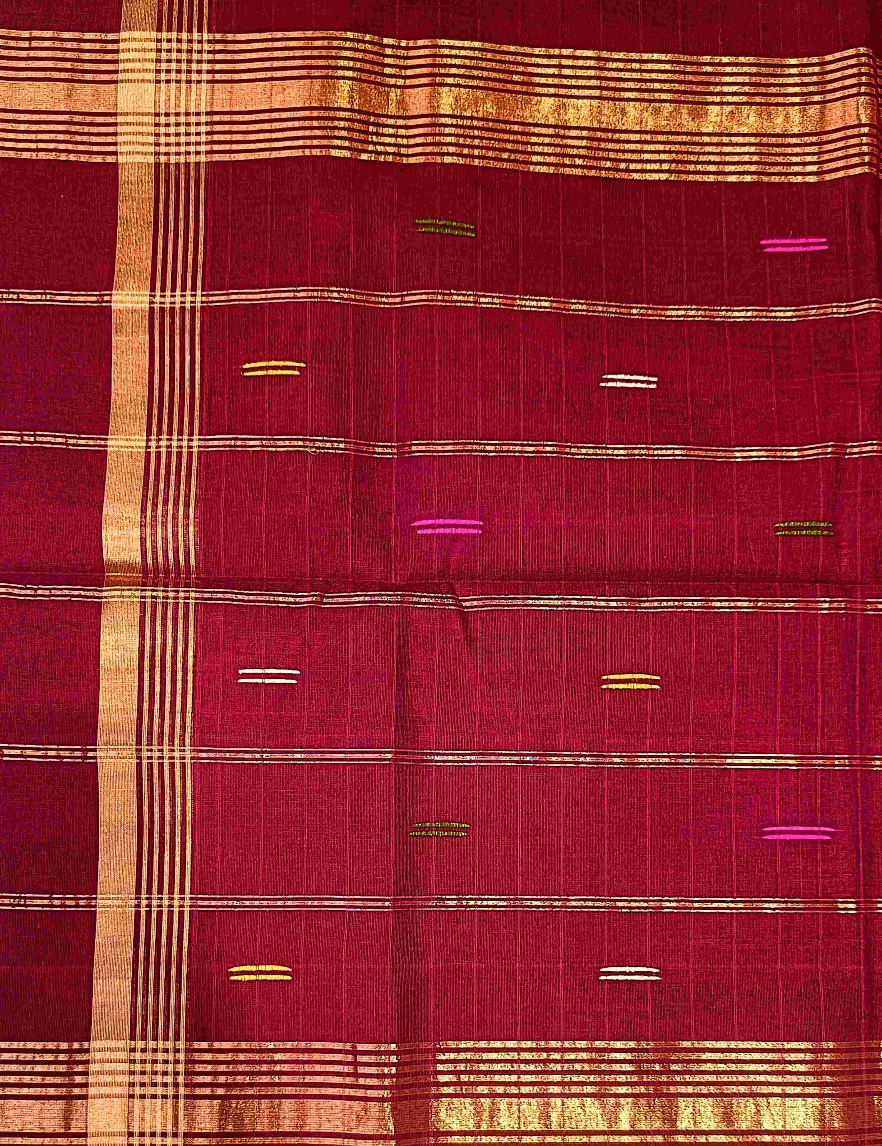 Vara Rust Negamam Cotton Saree