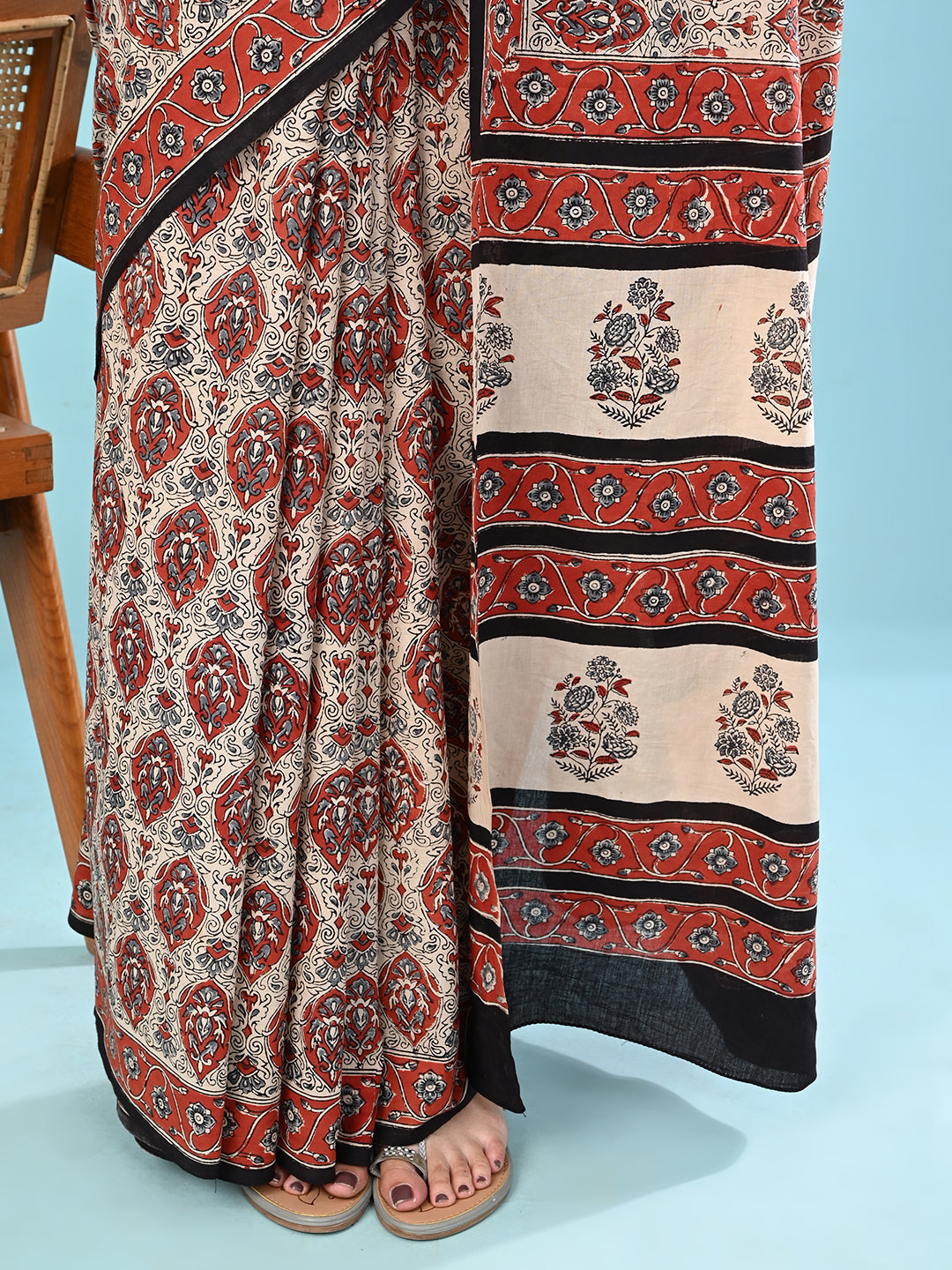 Chaap Multicolor Bagru Saree