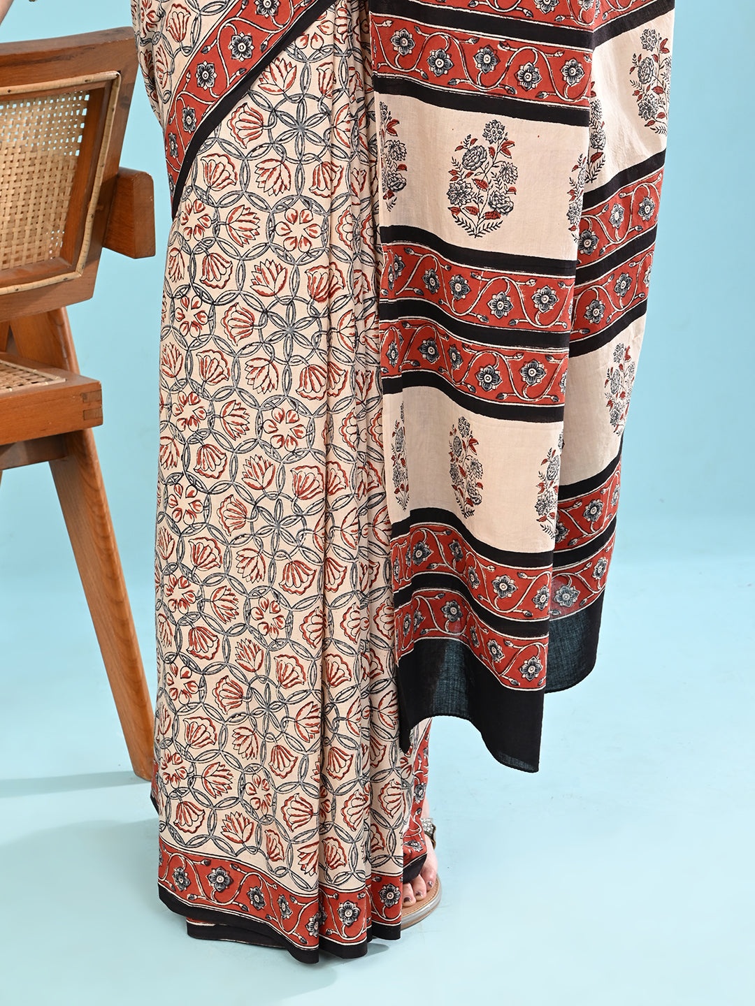 Chaap Multicolor Bagru Saree