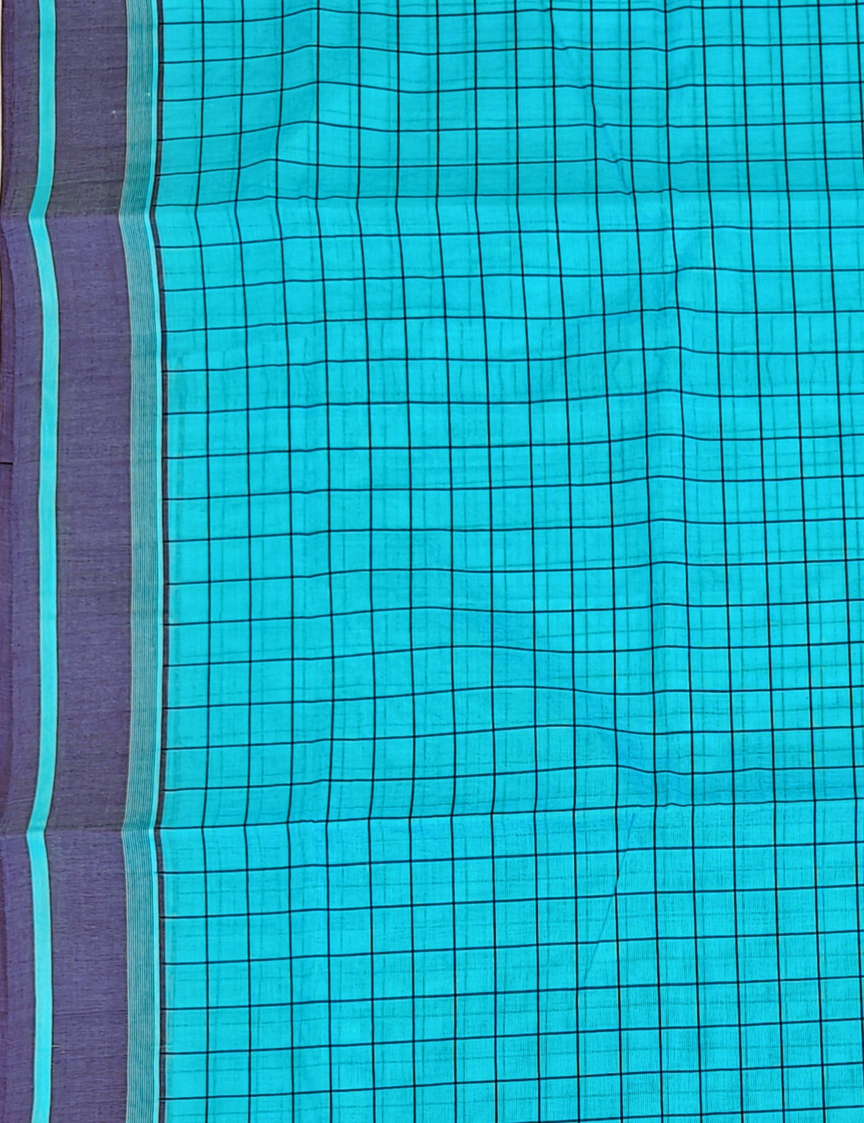 Kattam Blue Venkatagiri Saree