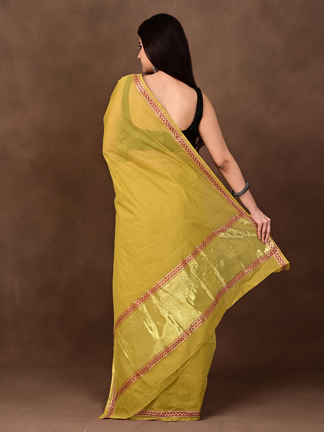 Muthukodi Limegreen Venkatagiri Saree
