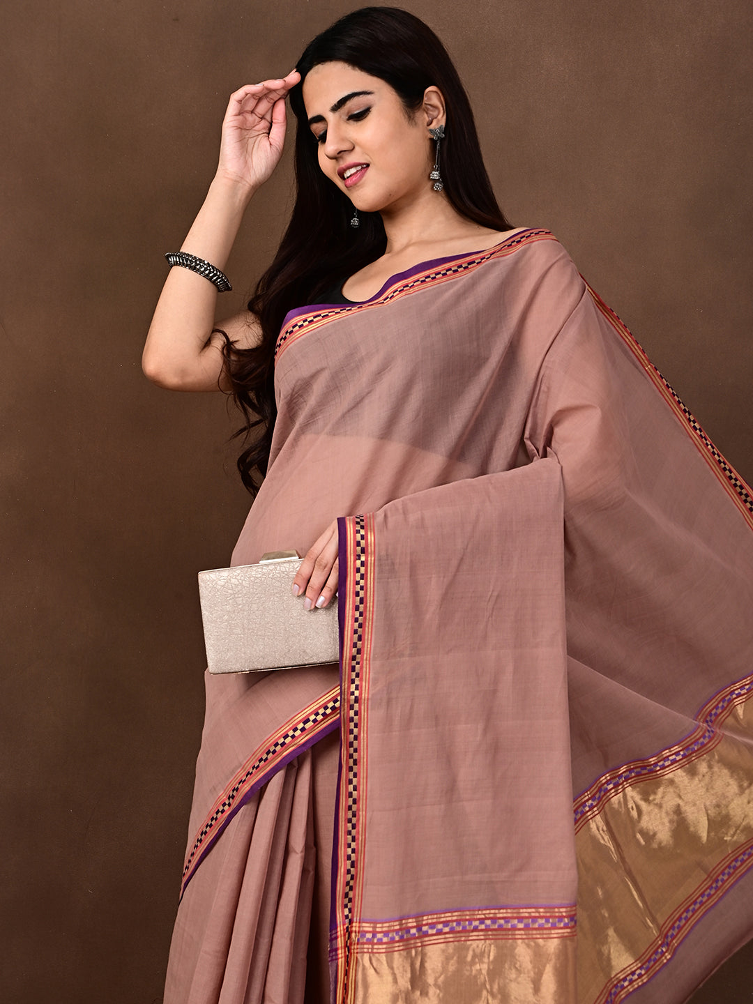 Muthukodi Chocolate Venkatagiri Saree