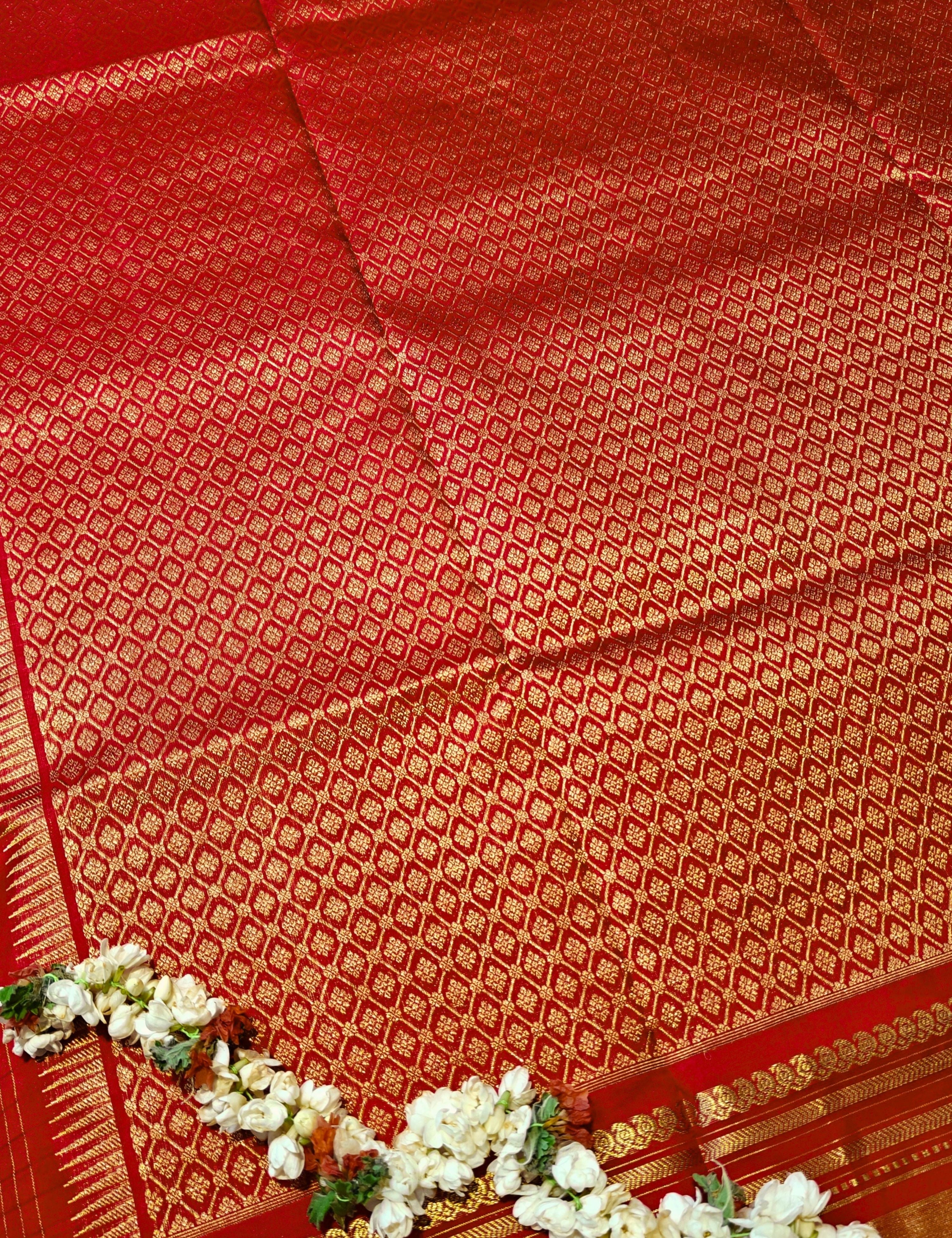 Sindoor Red Venkatagiri Saree