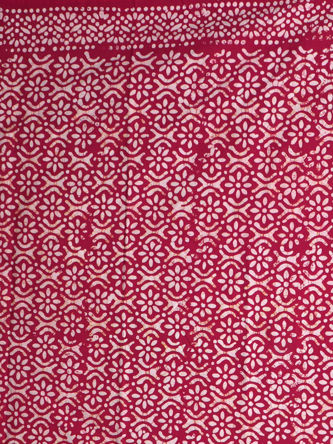 Suti Mudra Red Batik Saree