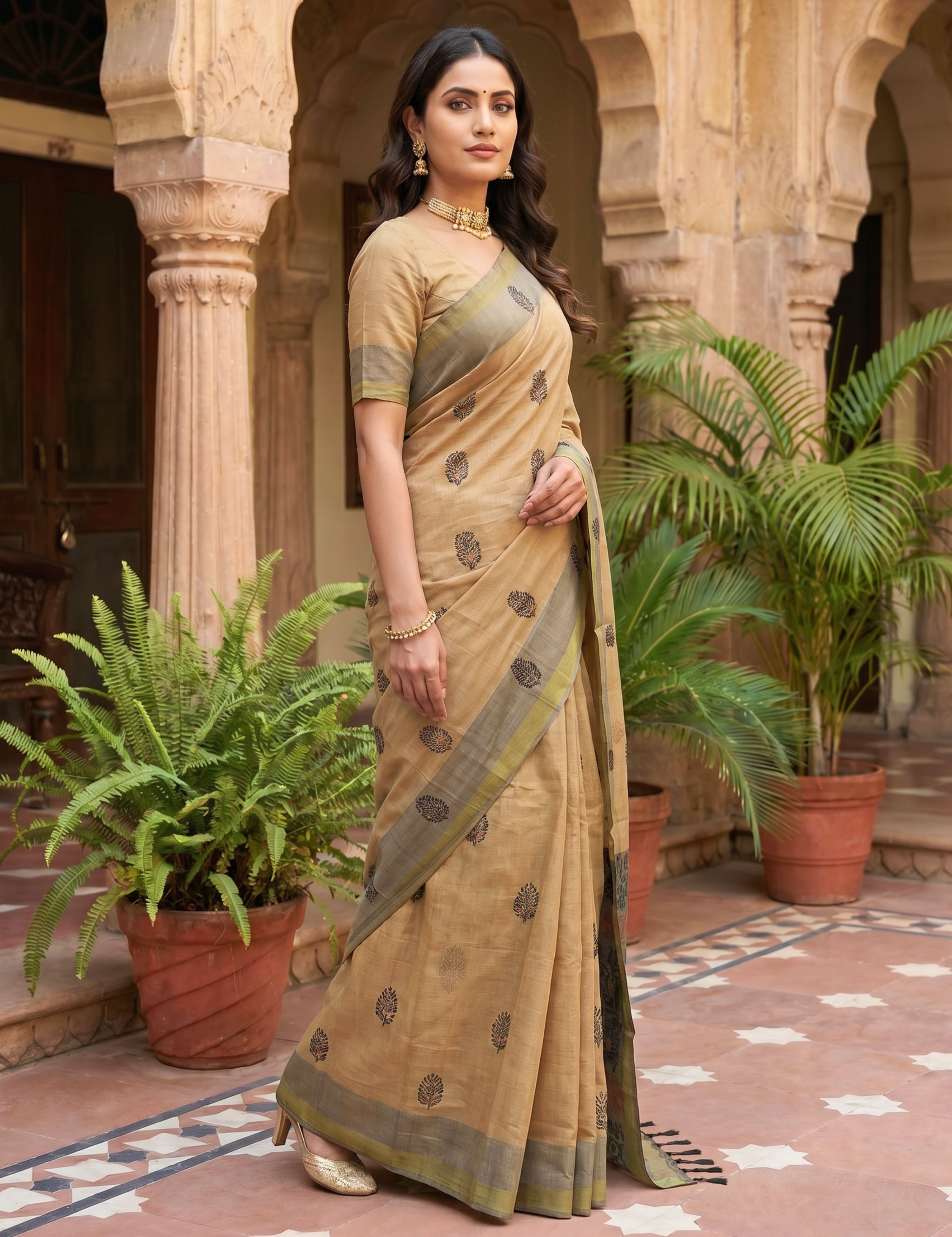 Henna Negamam Cotton Saree