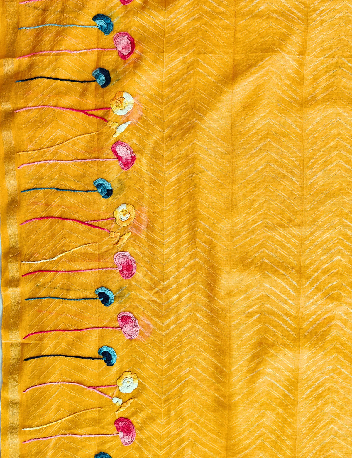 Bagicha Yellow Shibori Saree