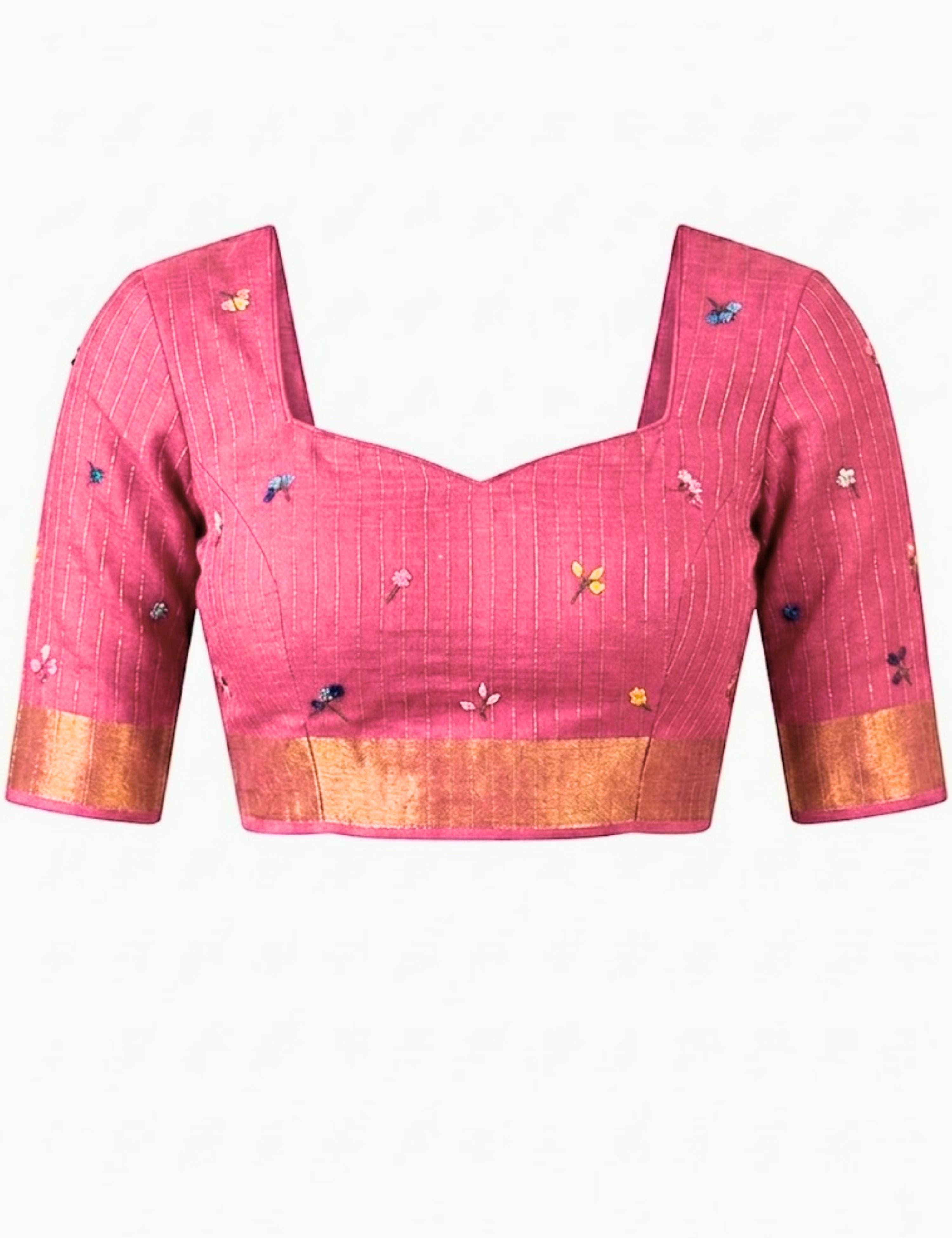 Guldasta Mauve Shibori with Embroidery Saree