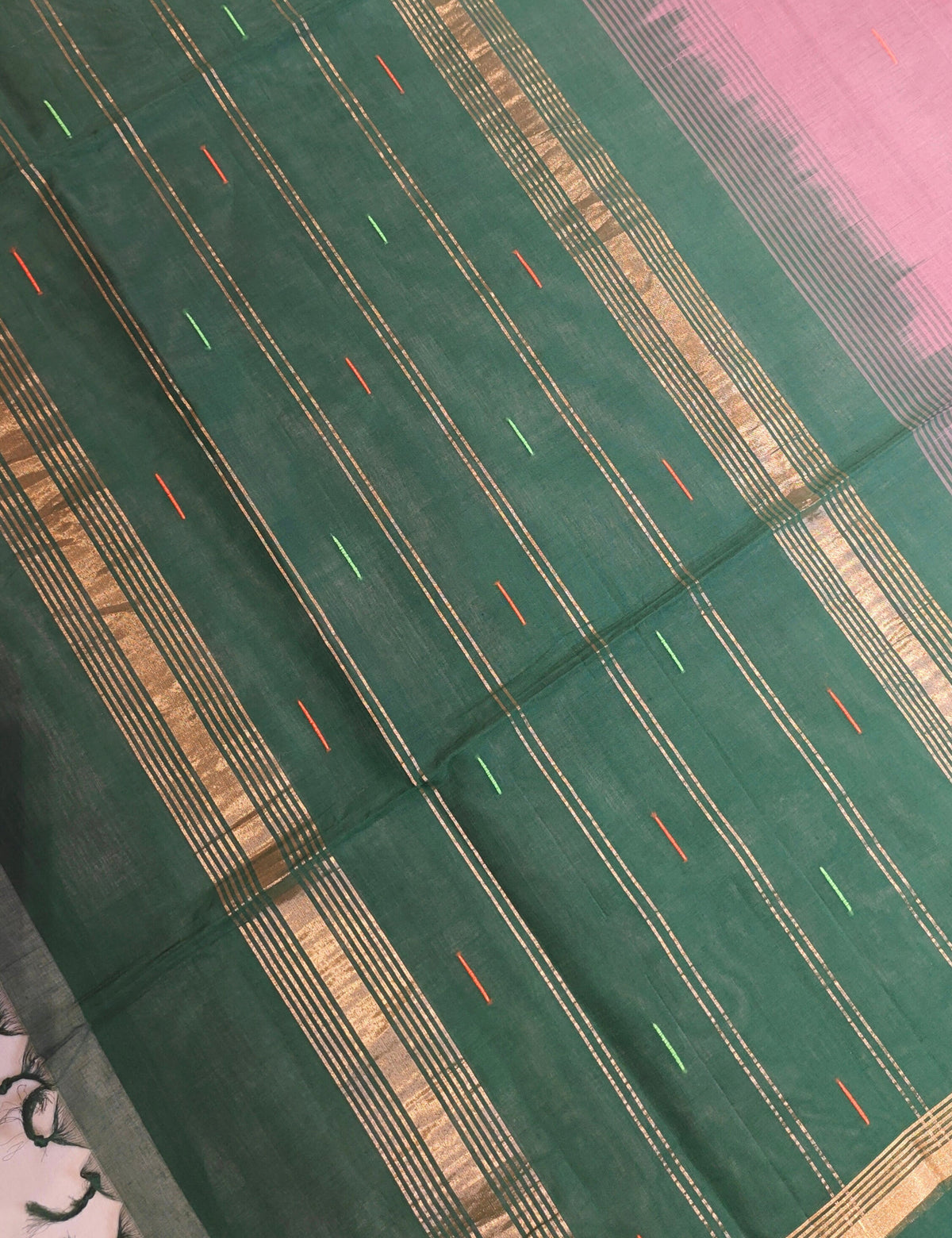 Lavender Negamam Cotton Saree