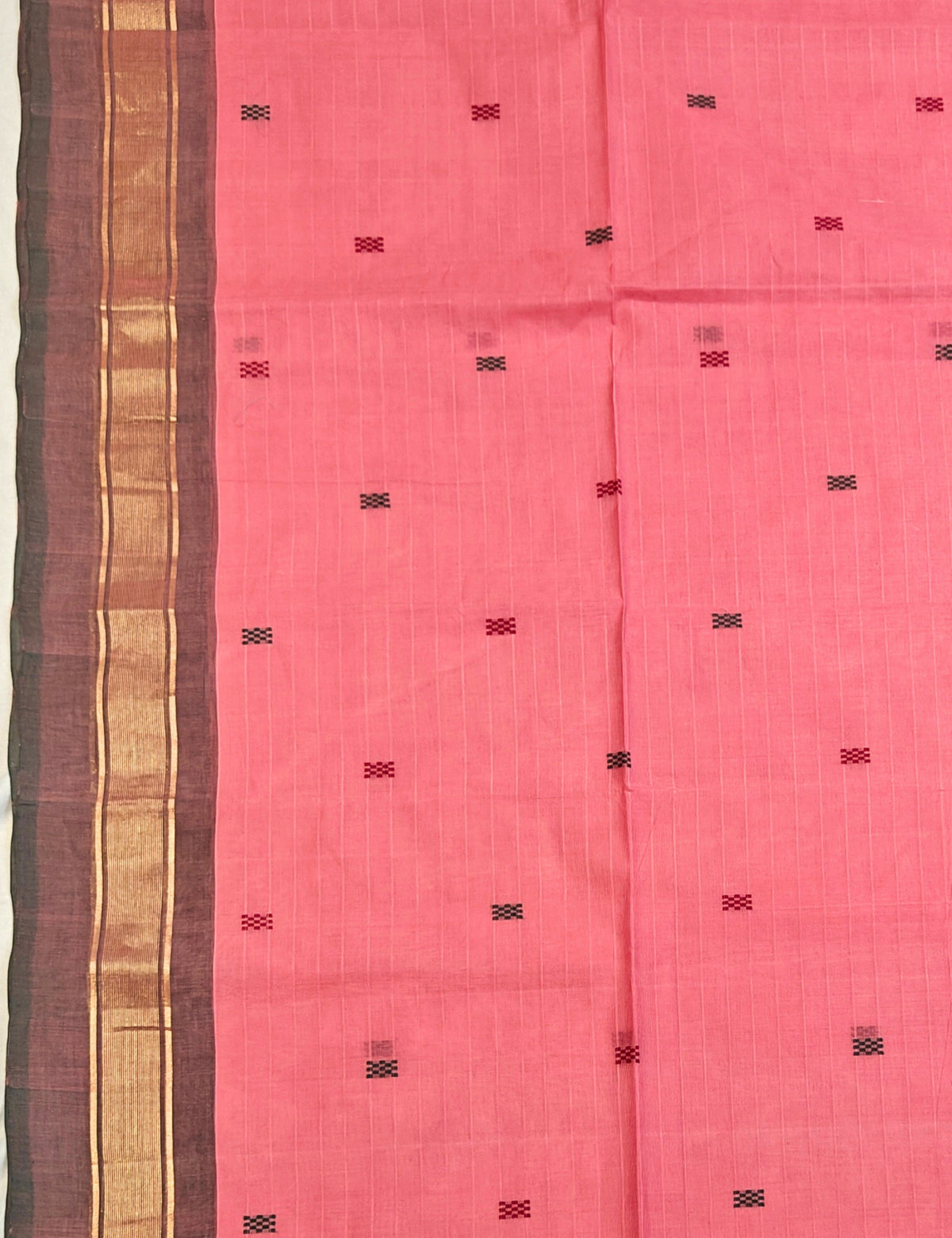 Coral Negamam Cotton Saree
