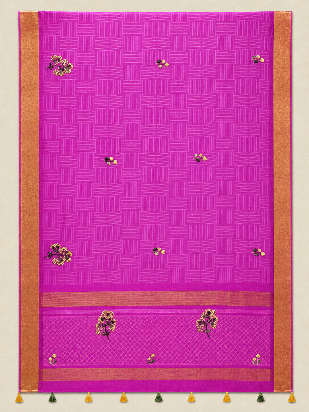 Singhaparni Purple Shibori with Embroidery Saree