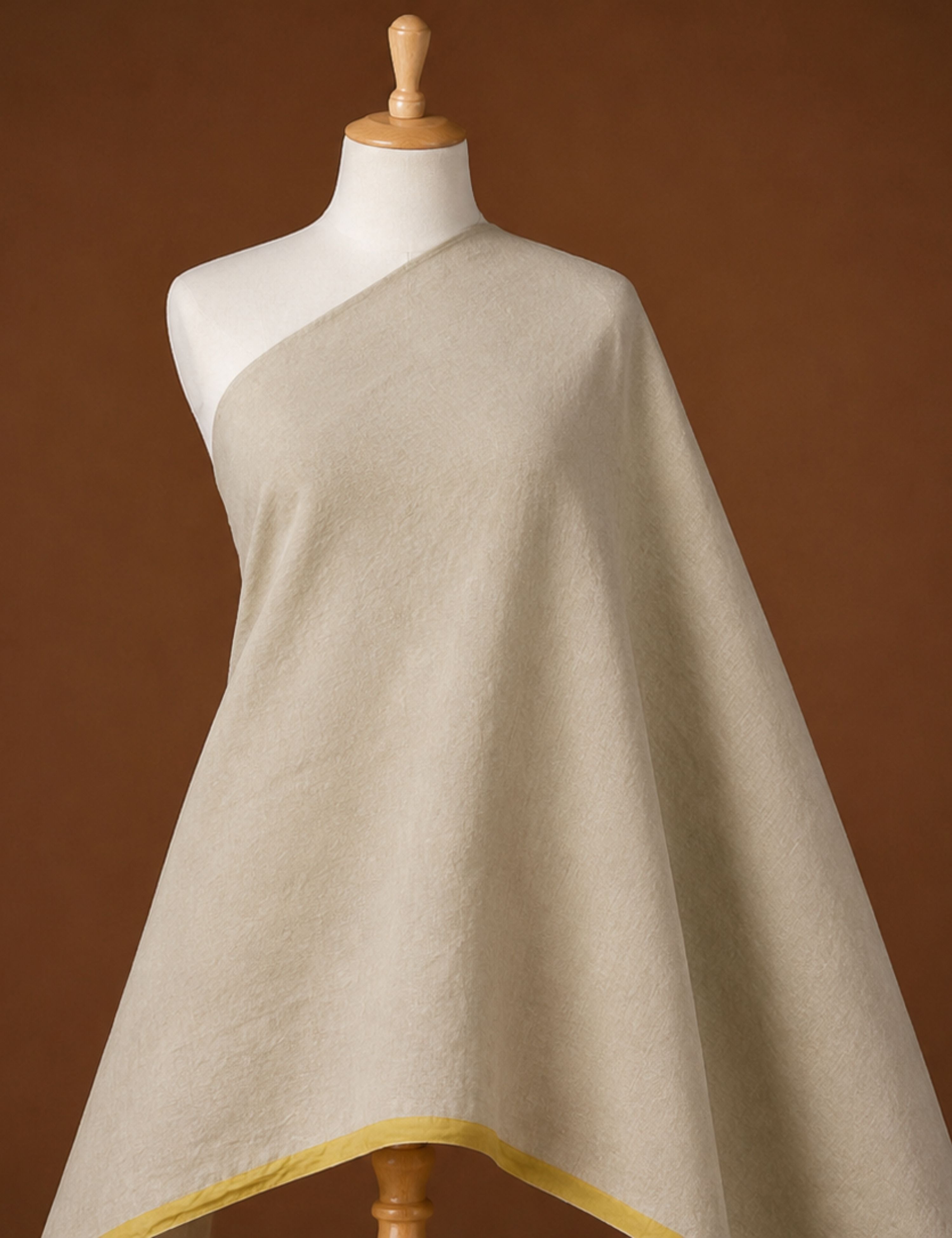 Beige Venkatagiri Fabric