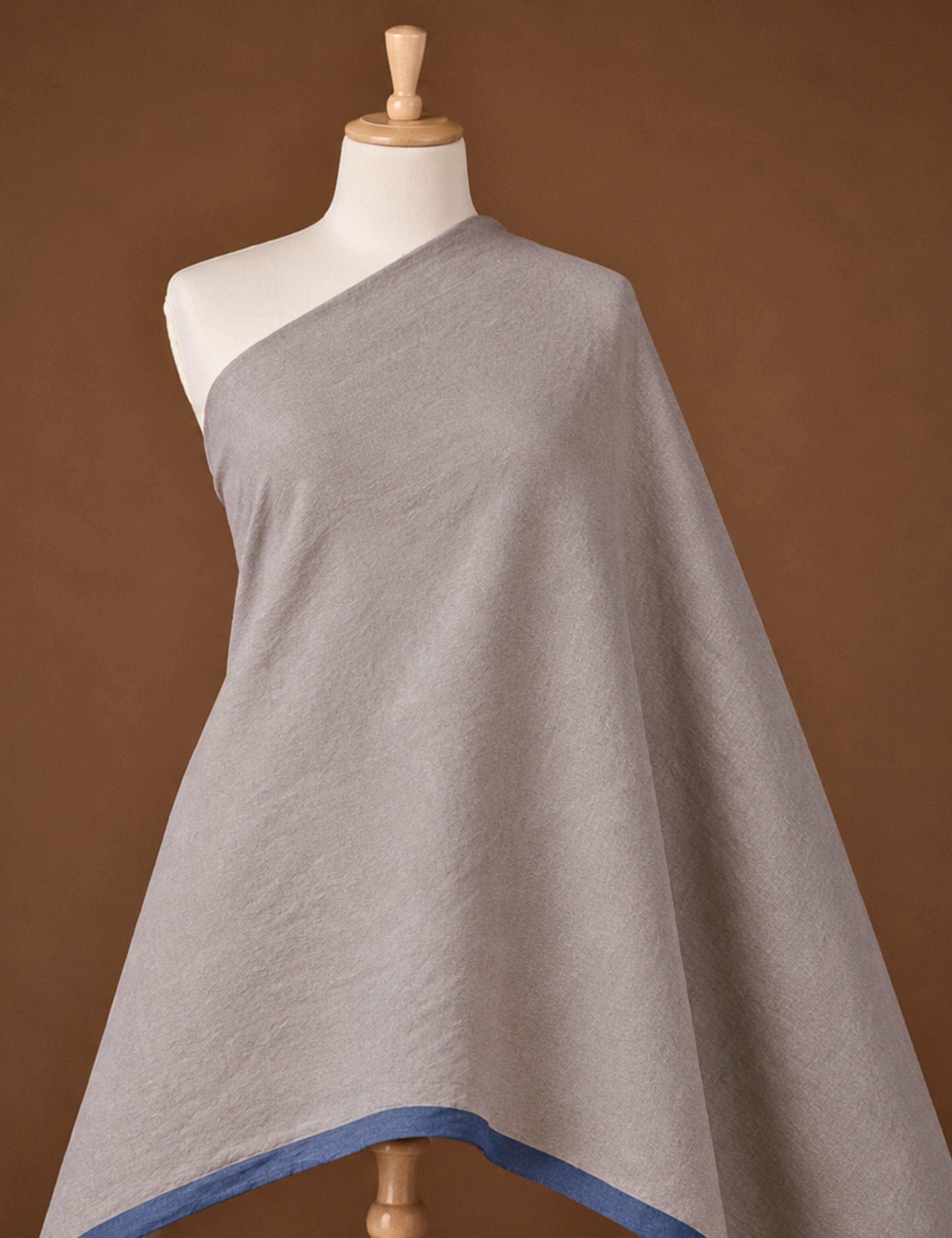 Grey Venkatagiri Fabric
