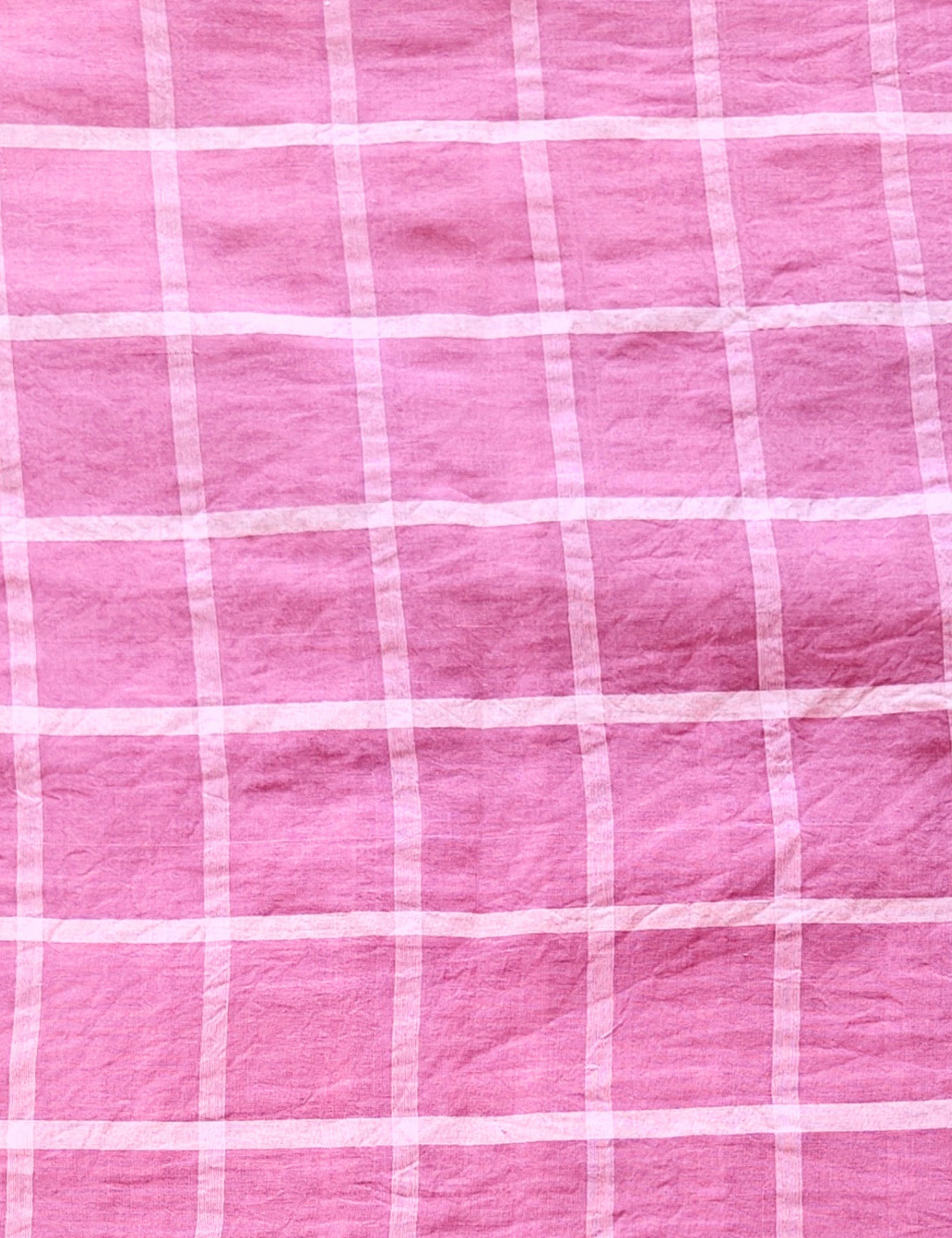 Mauve Venkatagiri Fabric