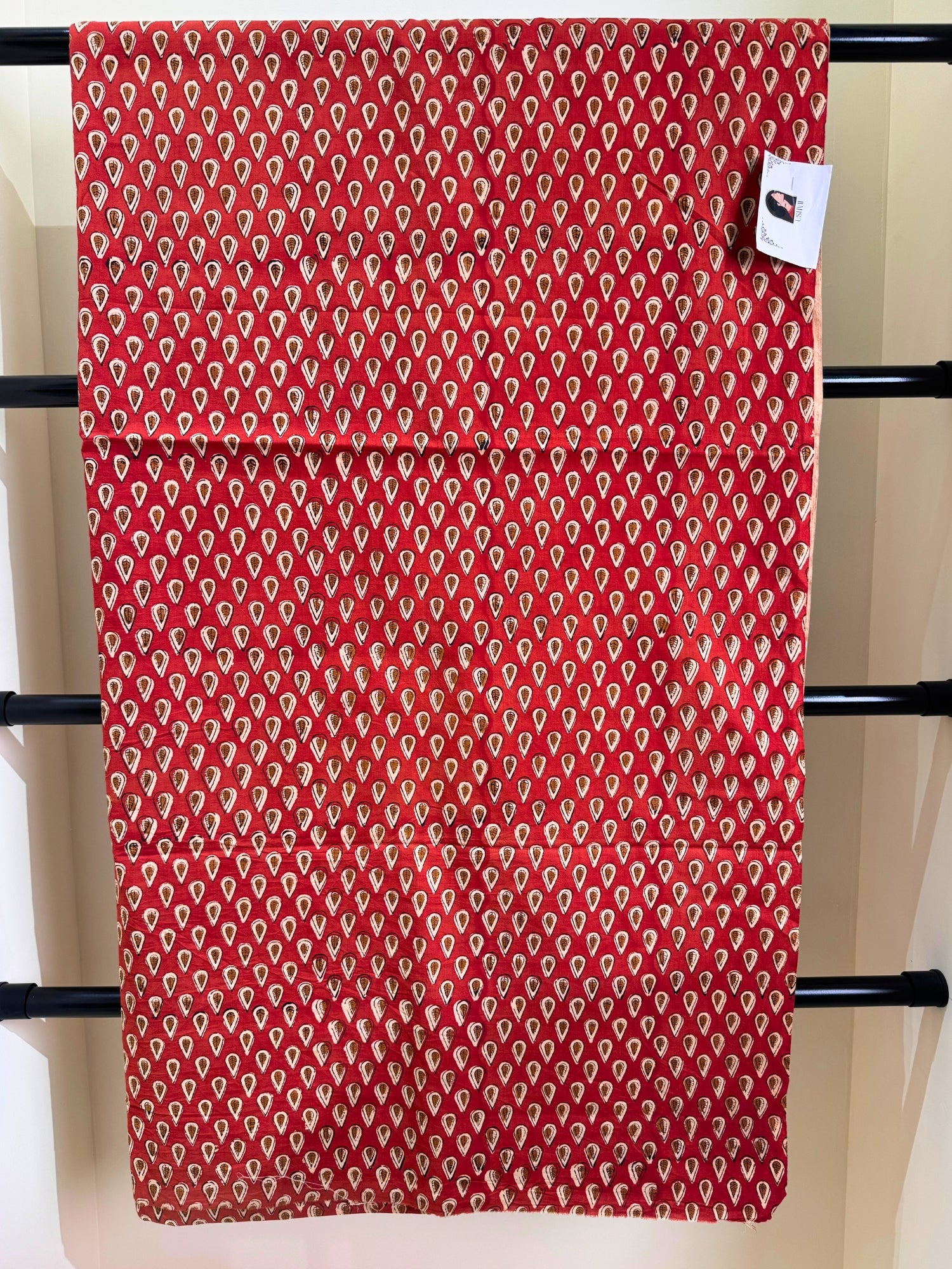 Red Ajrakh Fabric