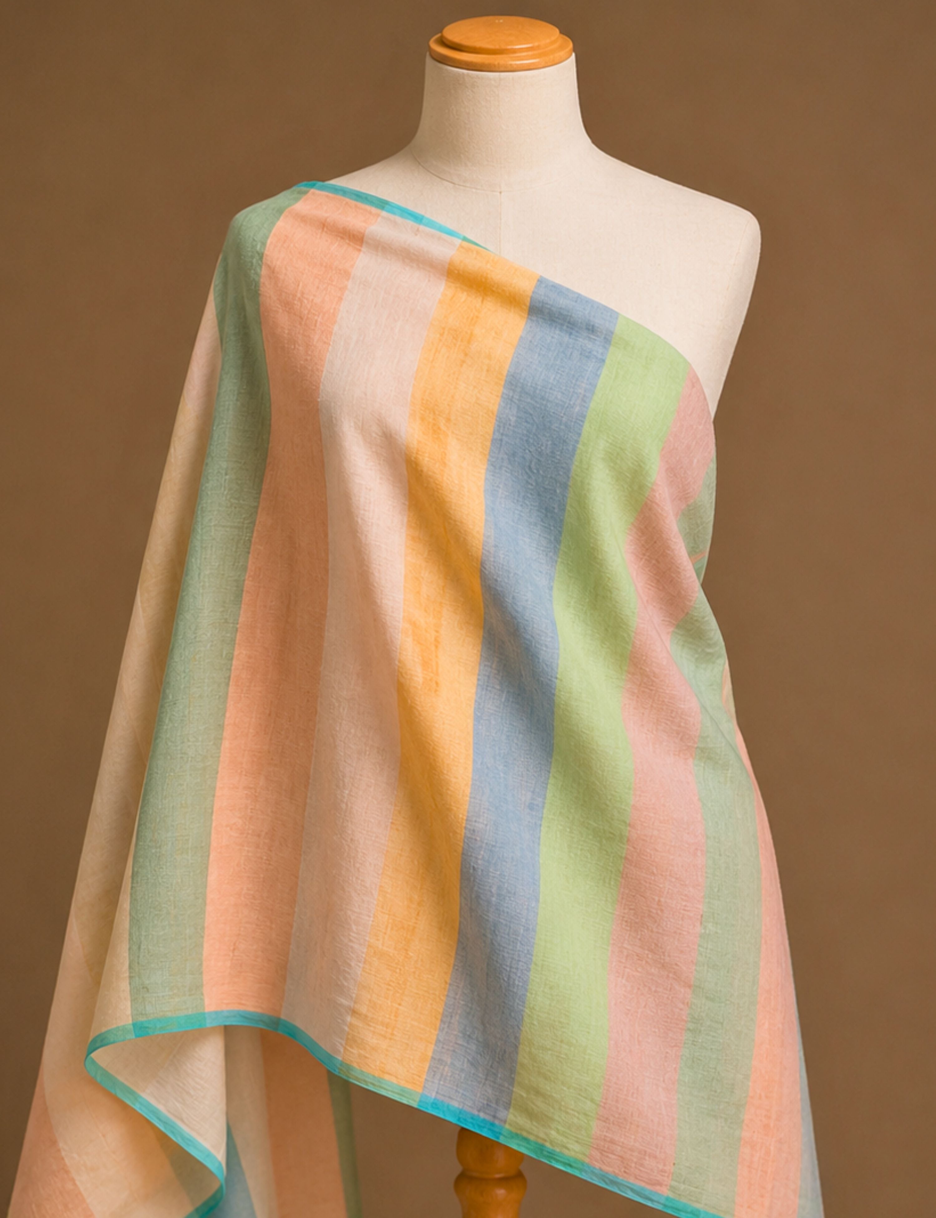 Multicolor Venkatagiri Fabric