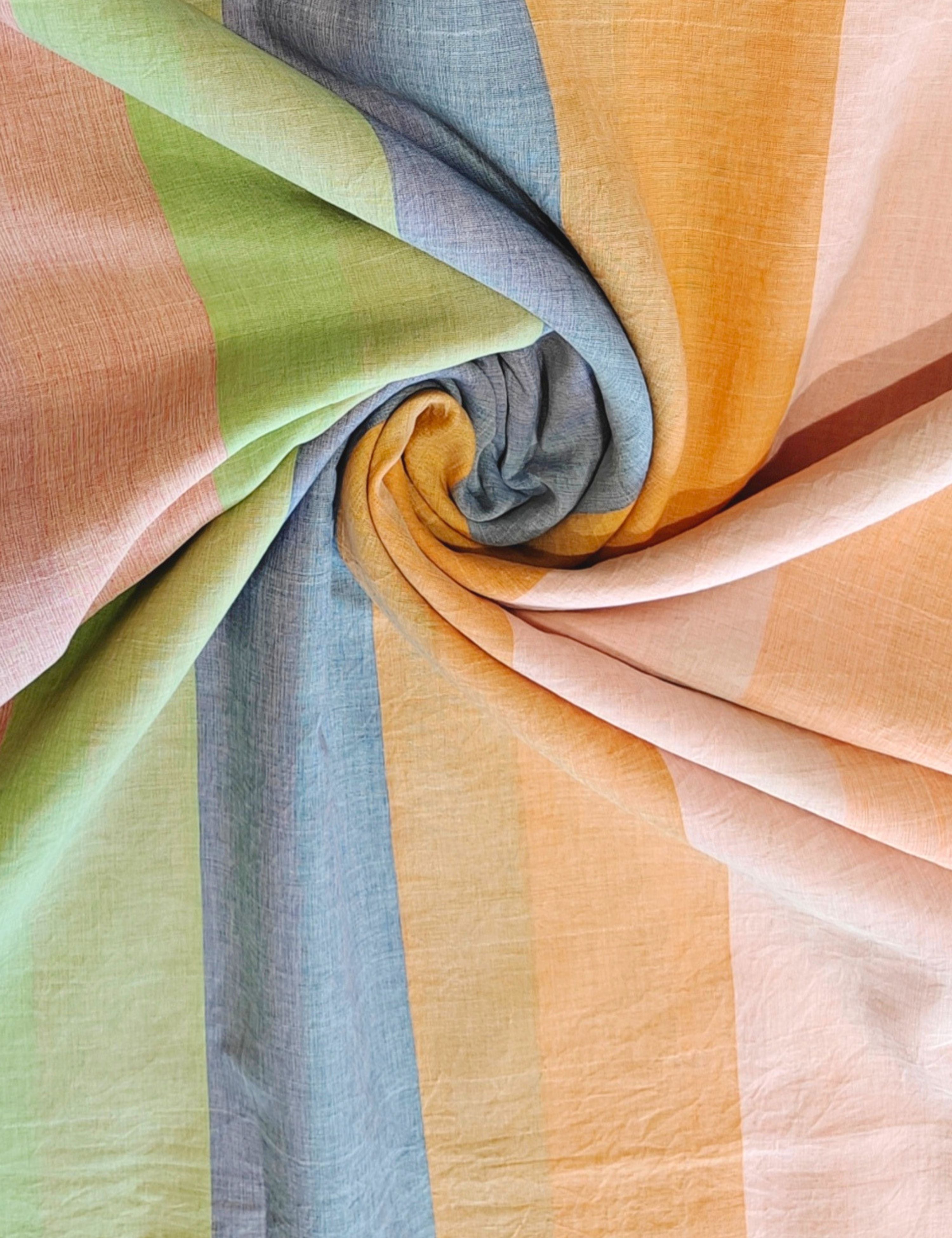 Multicolor Venkatagiri Fabric