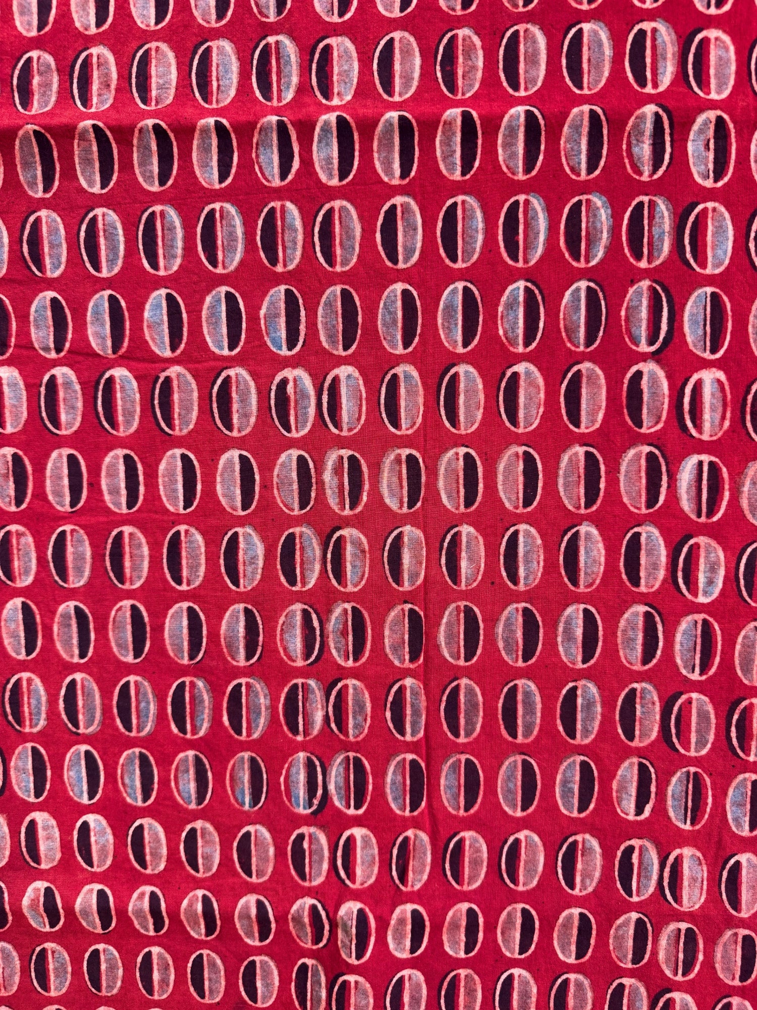 Red Ajrakh Fabric