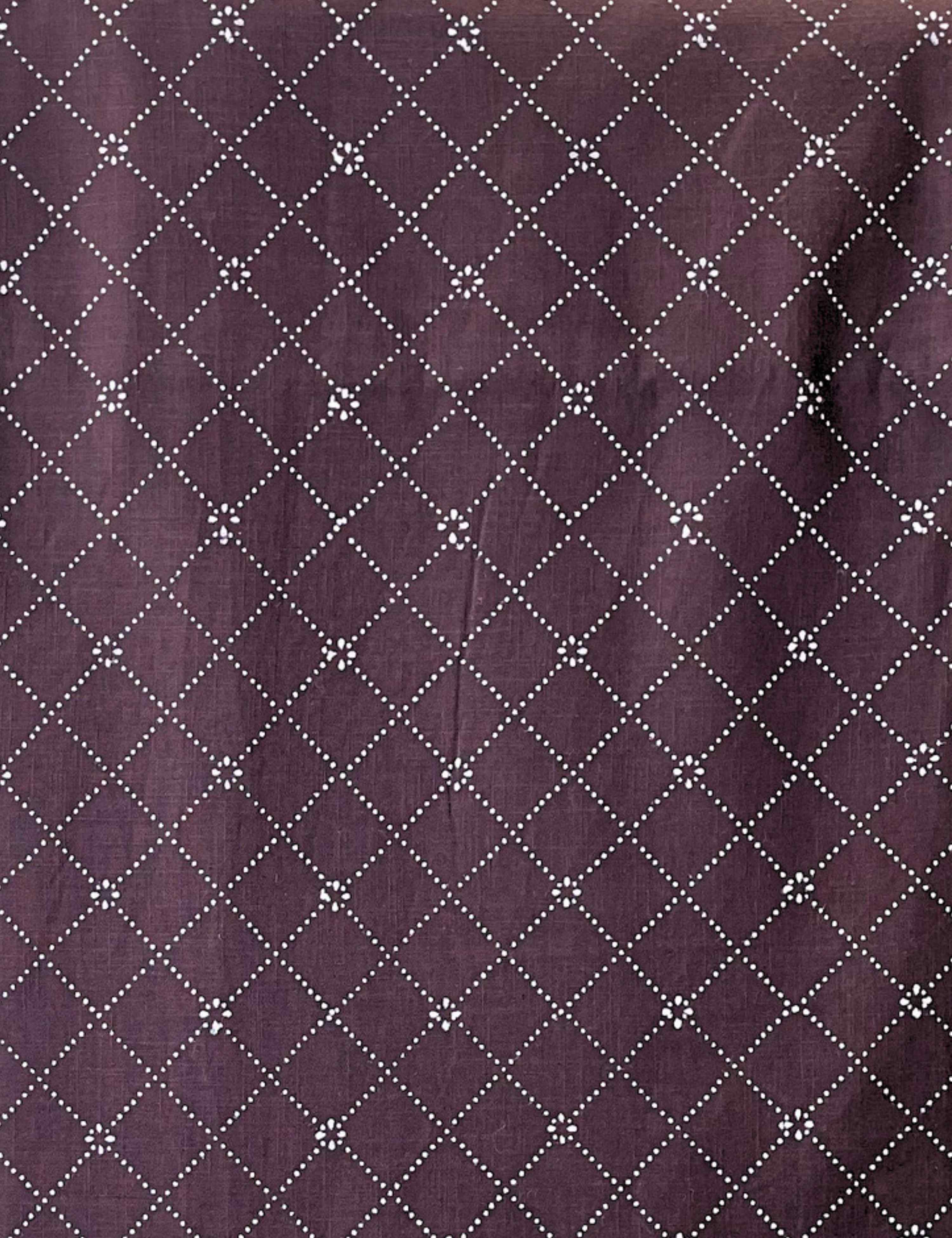 Black Bagru Fabric