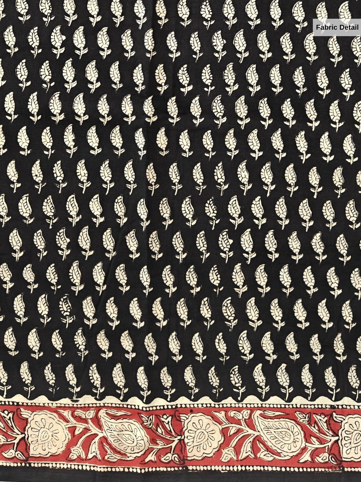Taxila Black Bagru Saree