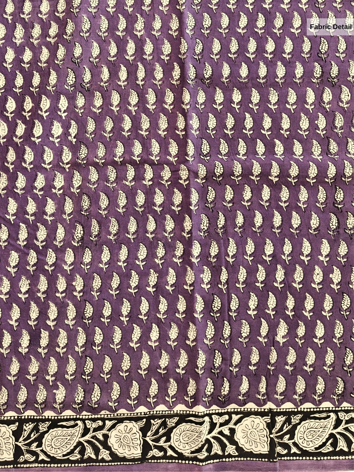 Taxila Purple Bagru Saree