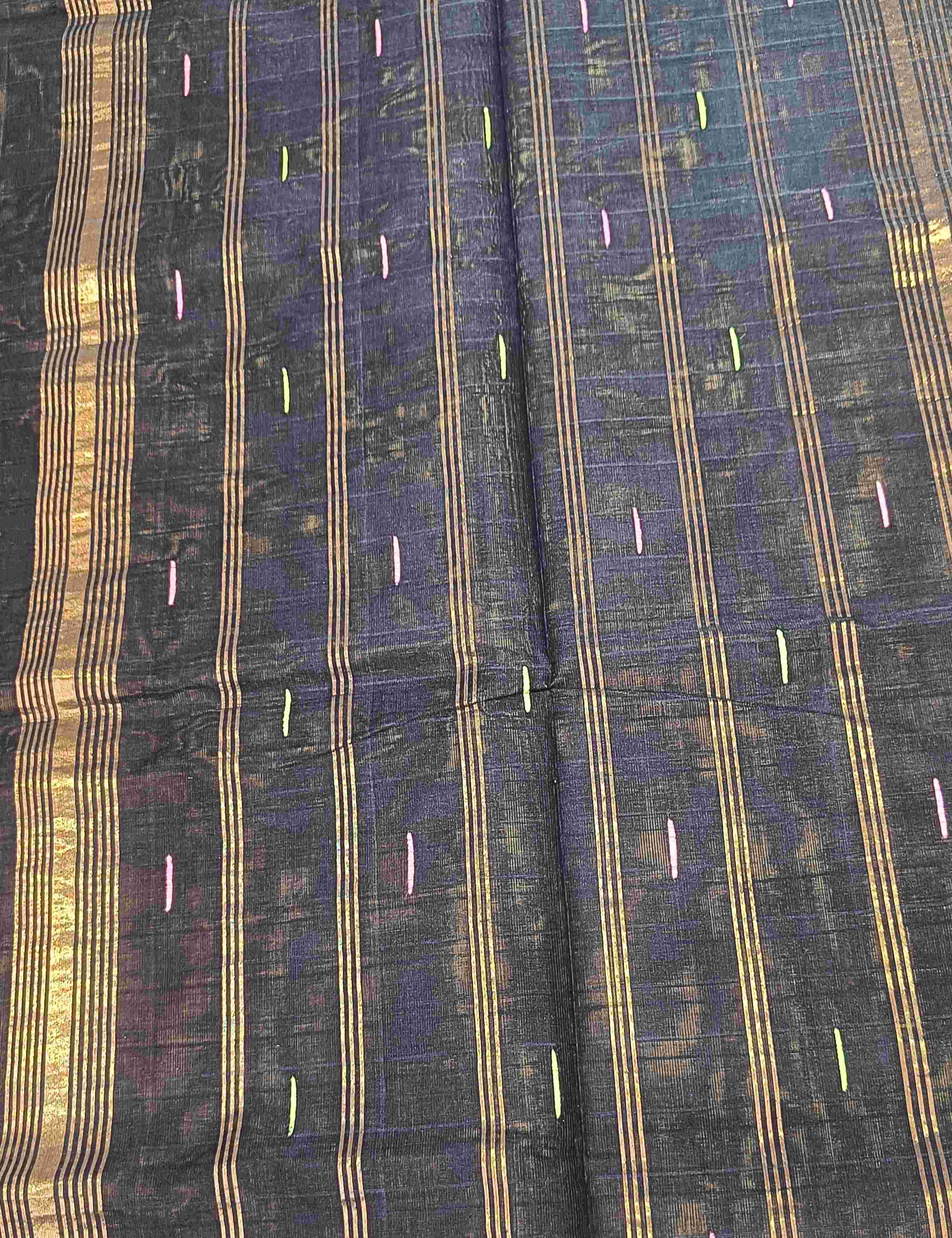 Rangili Navy Negamam Cotton Saree