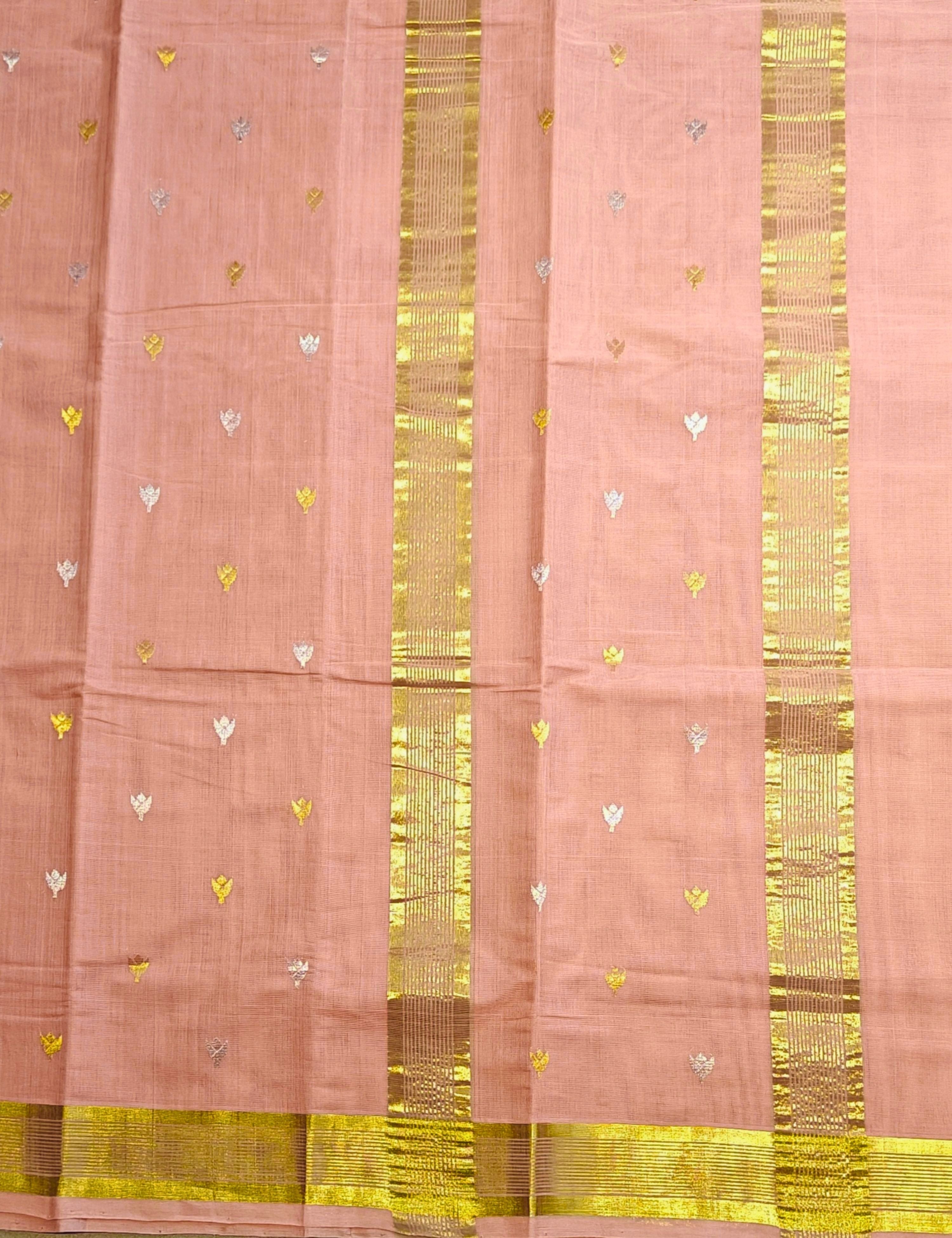Dusty Pink Venkatagiri Saree