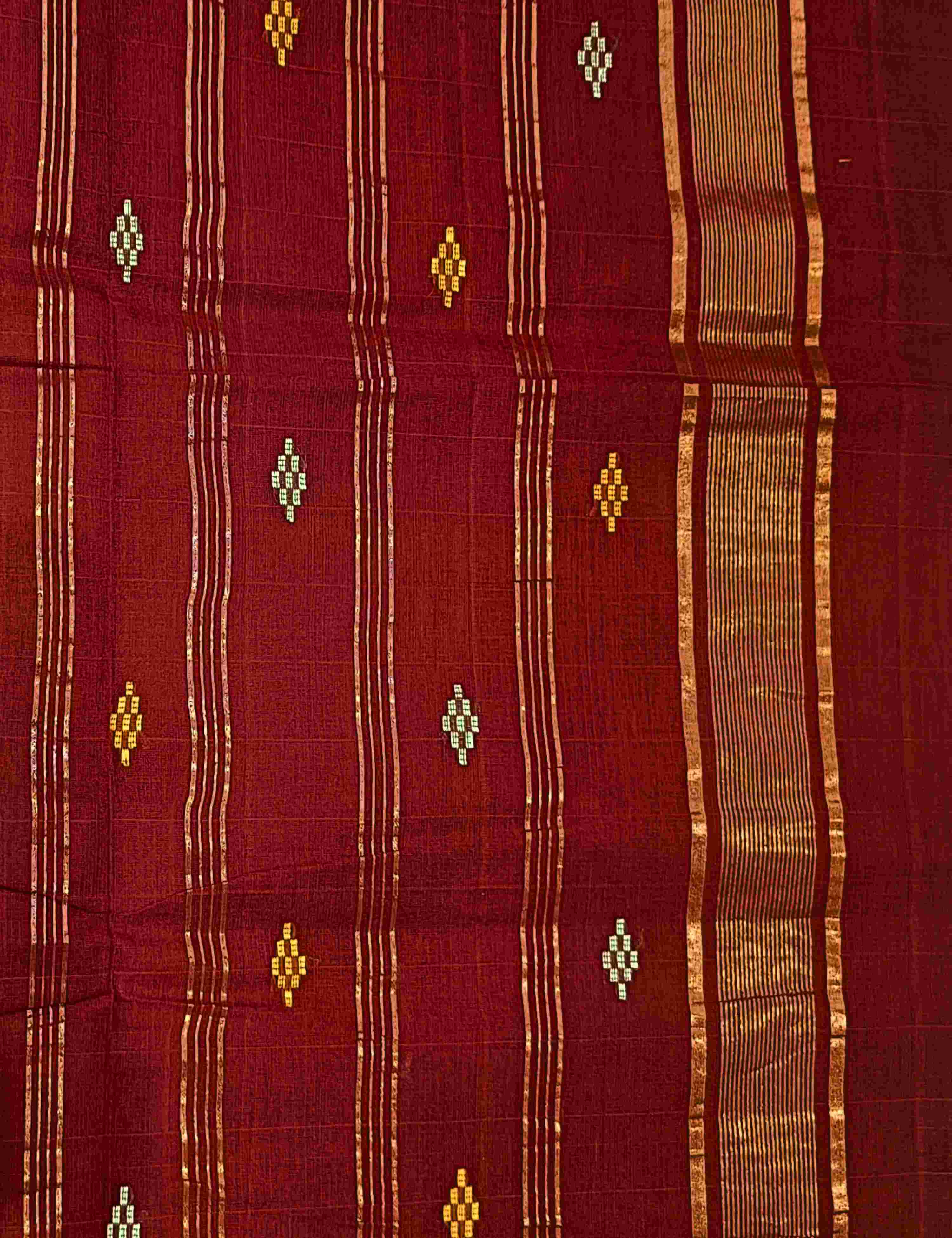 Dhara Mustard Negamam Cotton Saree