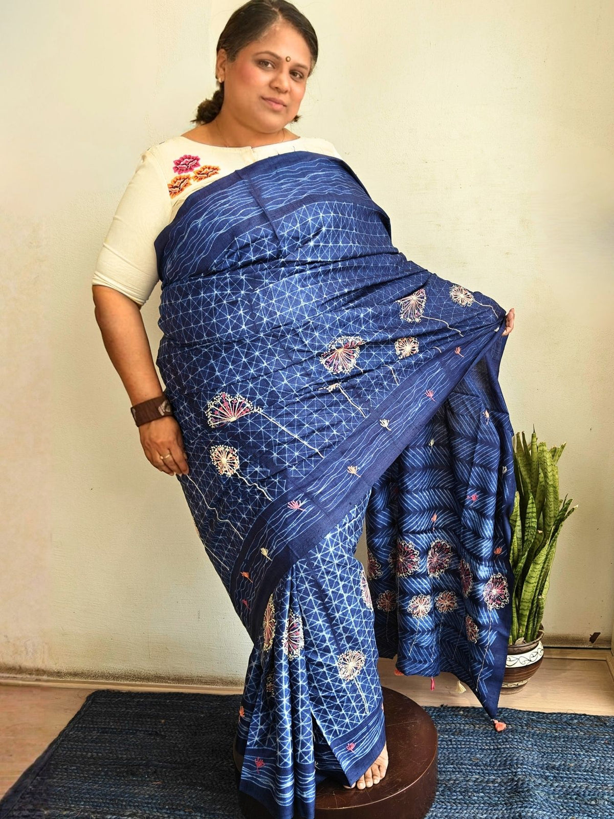 Singhaparni Multicolor Shibori Saree