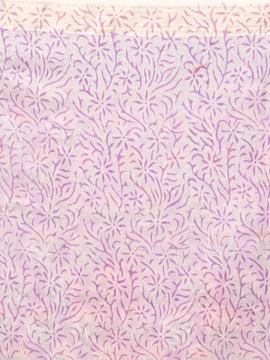 Marupushpa Purple Block Print Saree