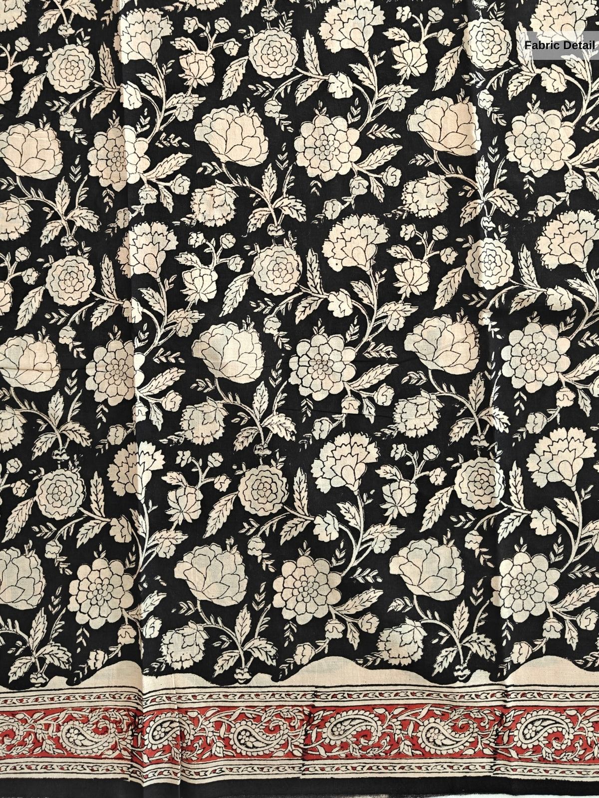 Vaishali Black Bagru Saree