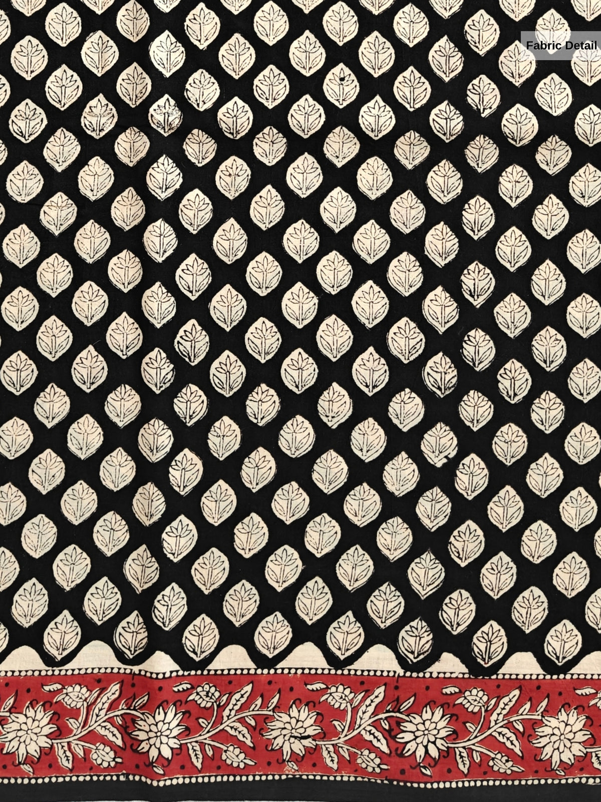 Prayaga Black Bagru Saree