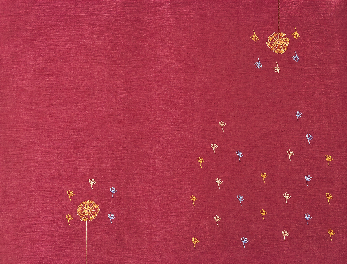 Singhaparni Crimson Shibori with Embroidery Saree