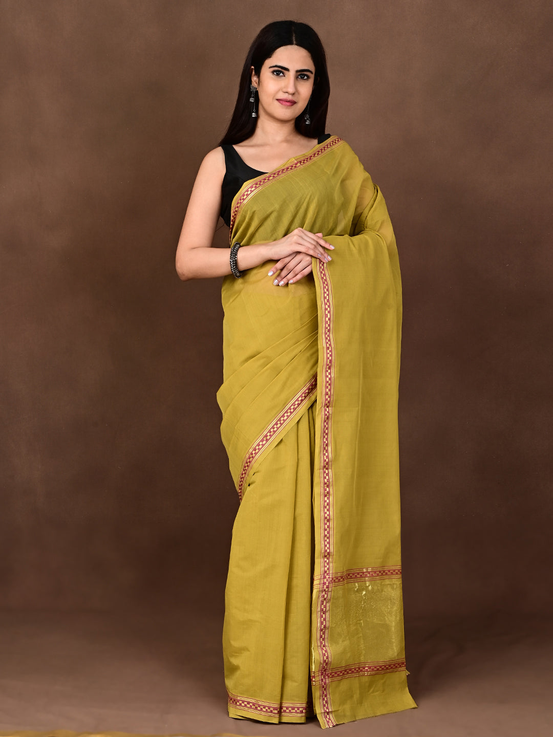 Muthukodi Limegreen Venkatagiri Saree