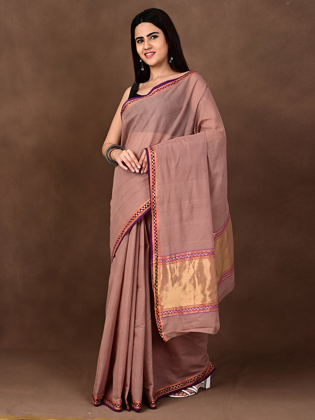 Muthukodi Chocolate Venkatagiri Saree