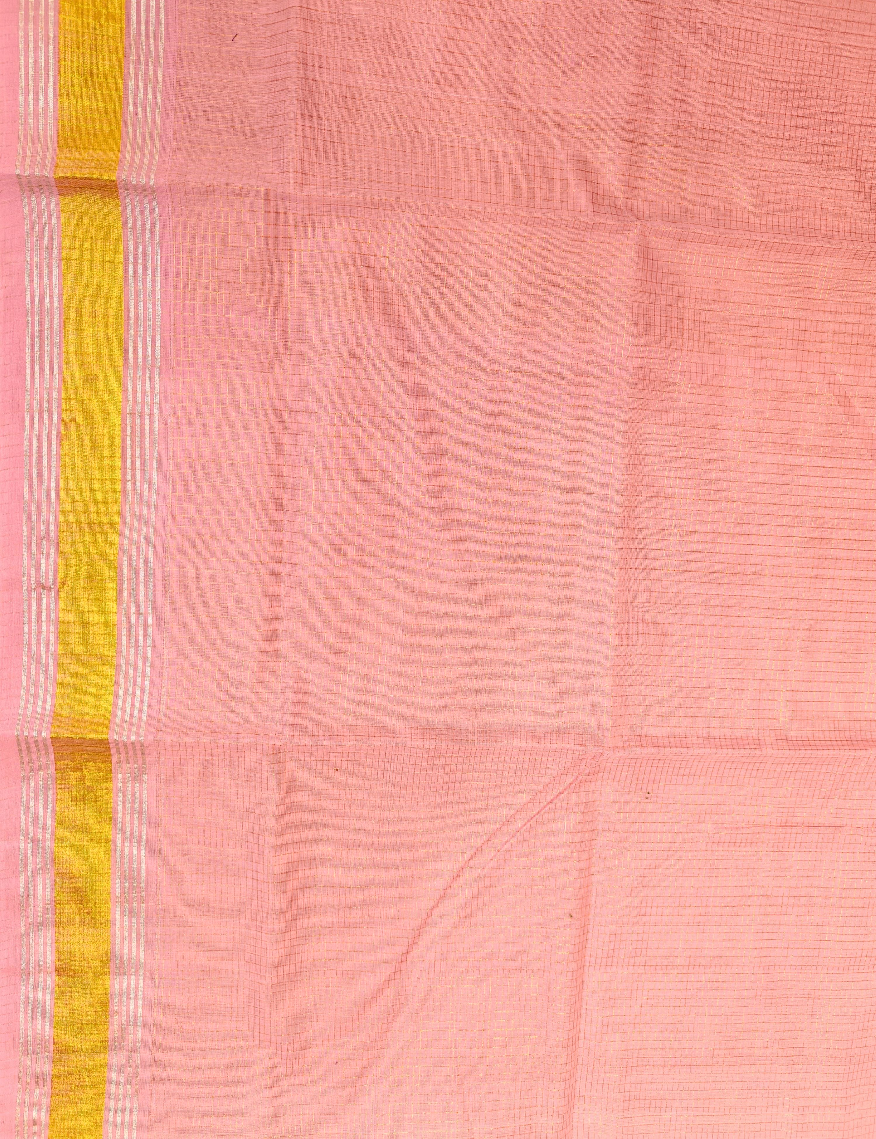 Nanu Kattam Pink Venkatagiri Saree