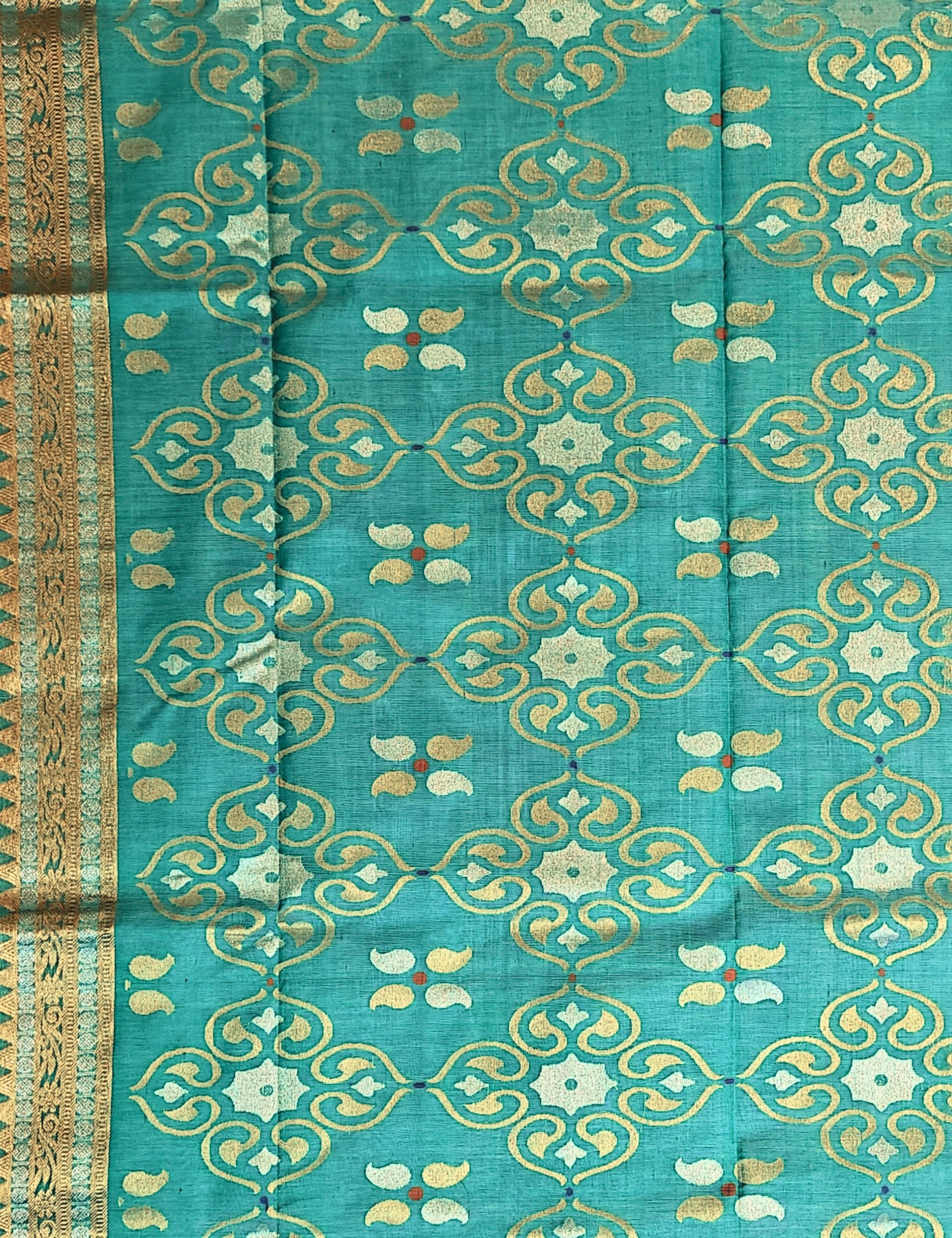 Airavat Sea-Green Venkatagiri Saree