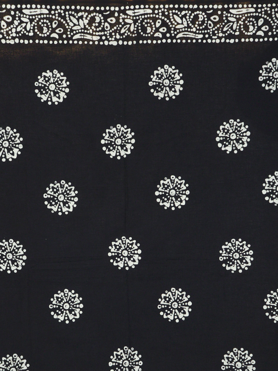 Suti Jaal Black Batik Saree
