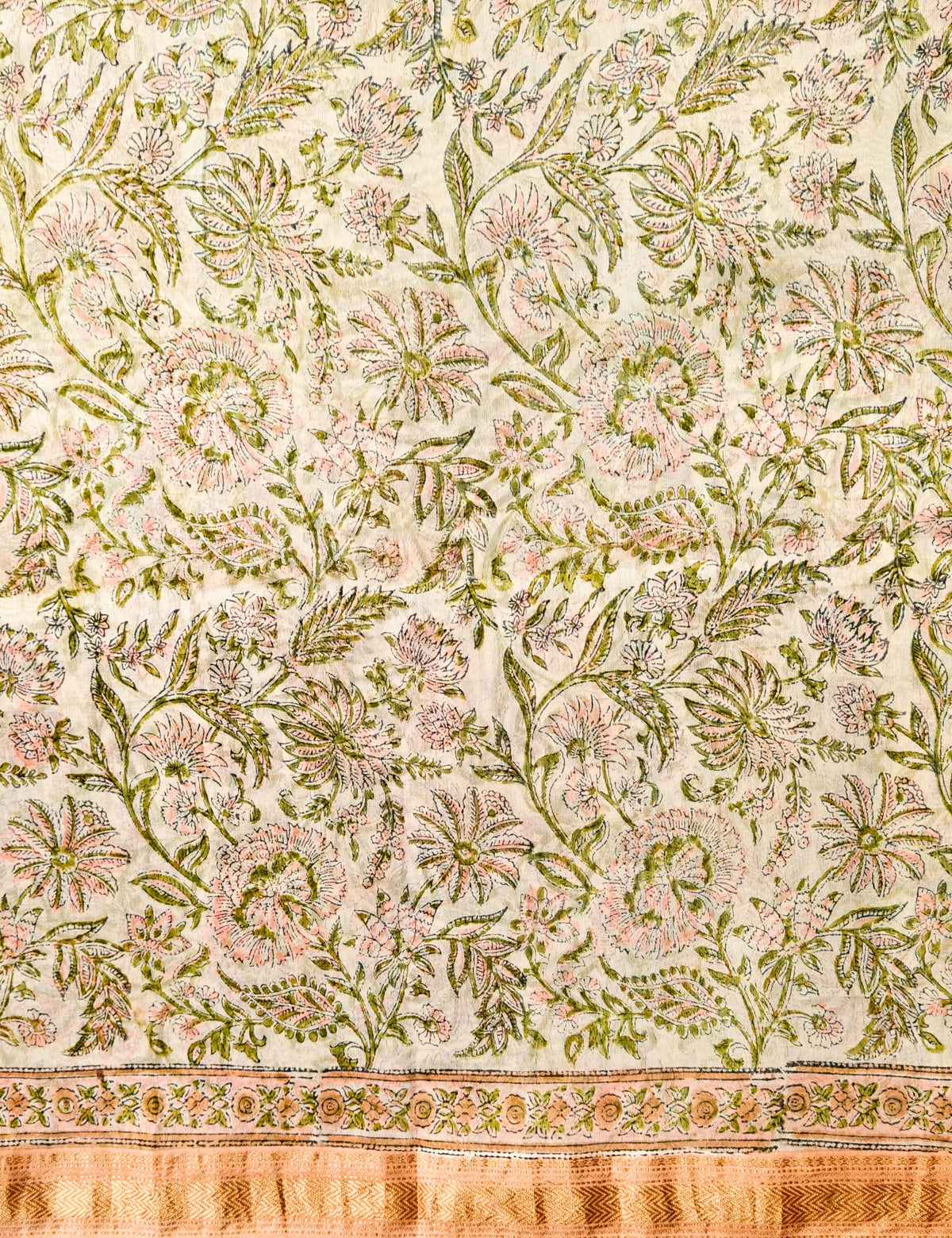 Mudhrita Multicolored Bagru Saree