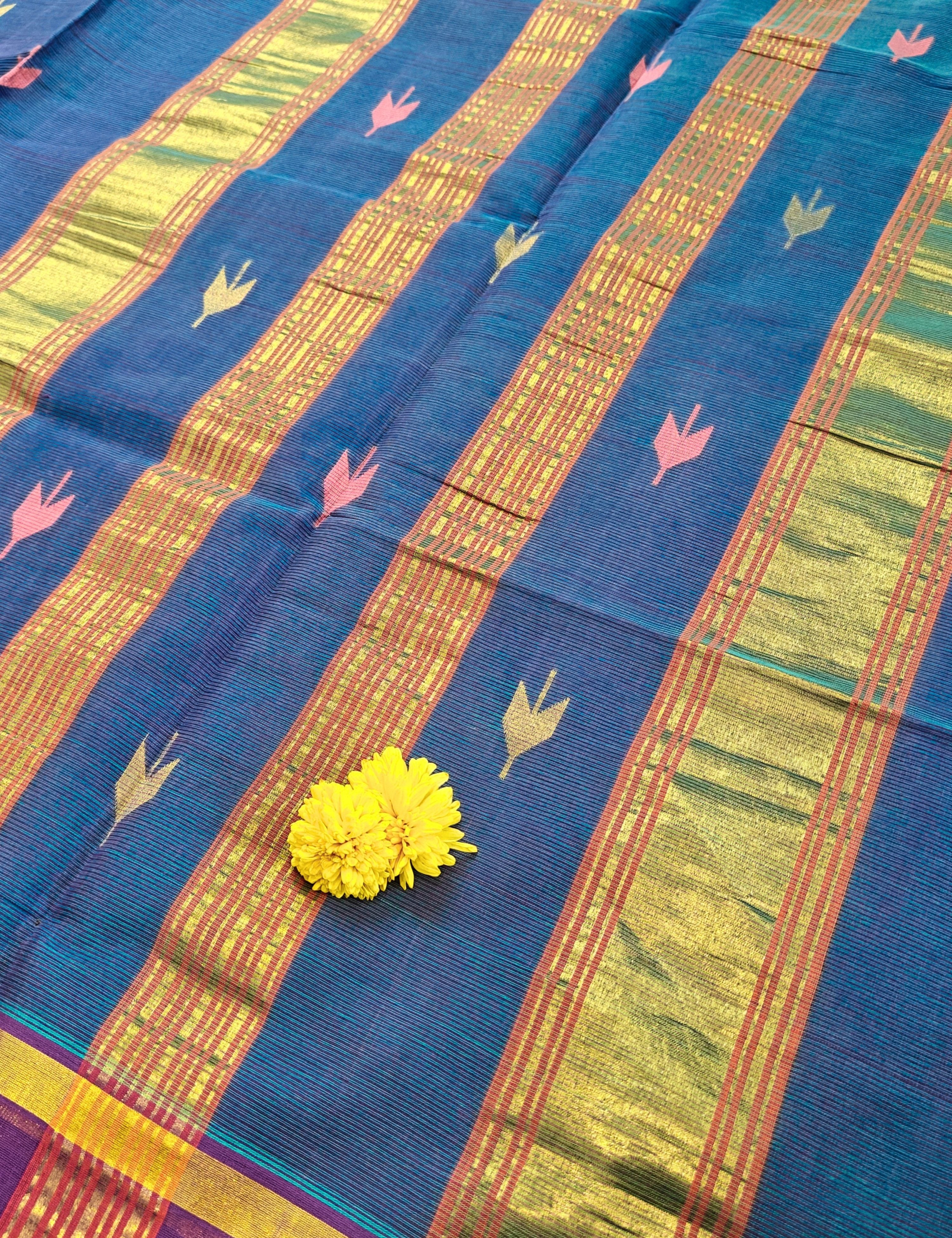 Durva Blue Venkatagiri Saree