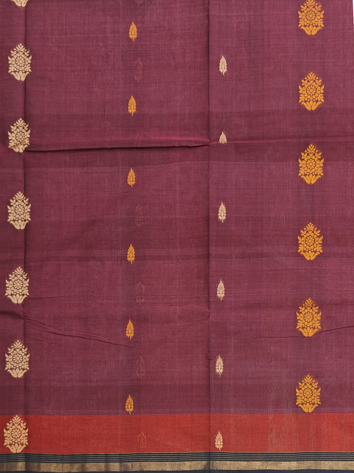 Purple Negamam Cotton Saree