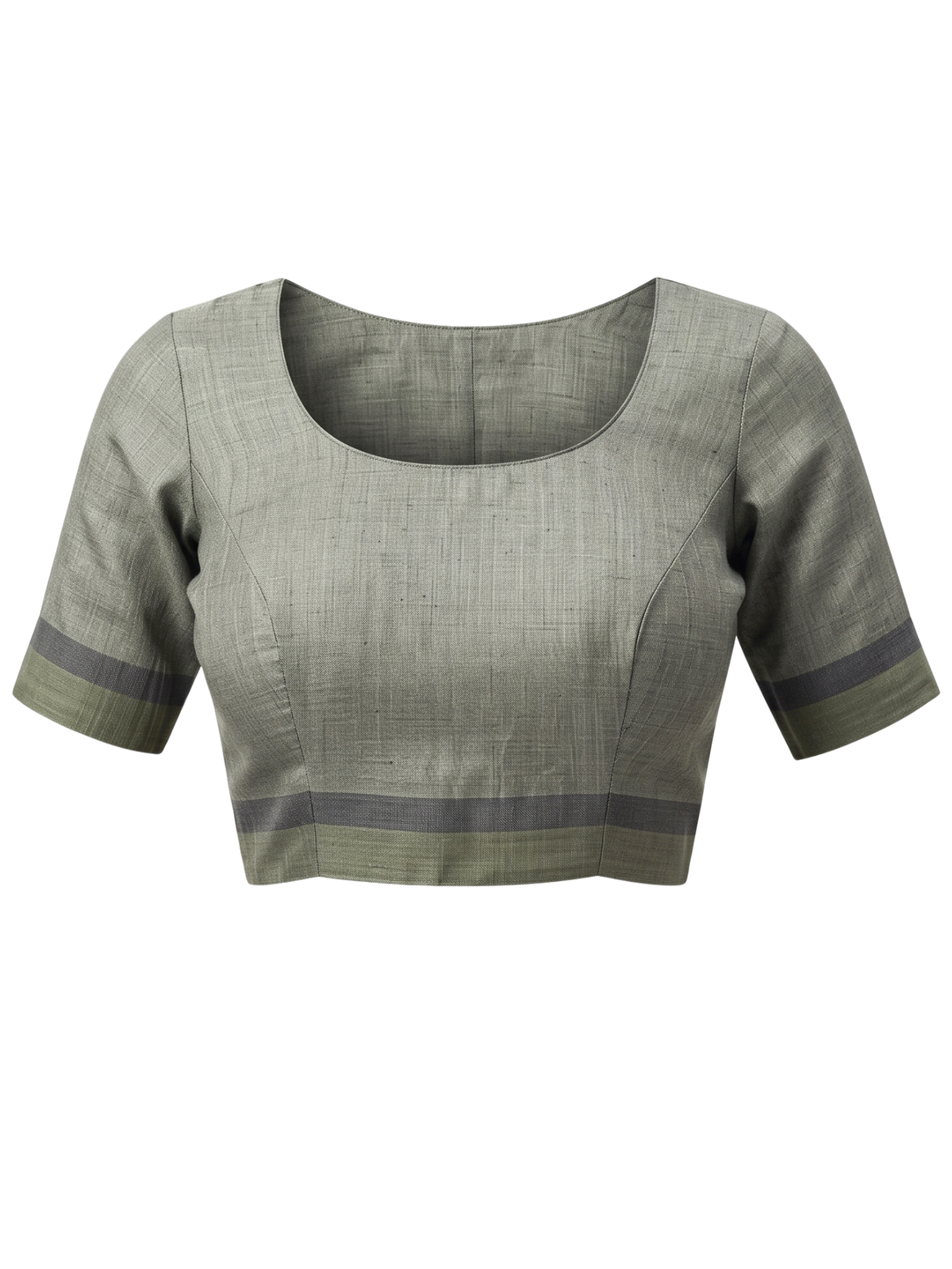 Grey Negamam Cotton Saree