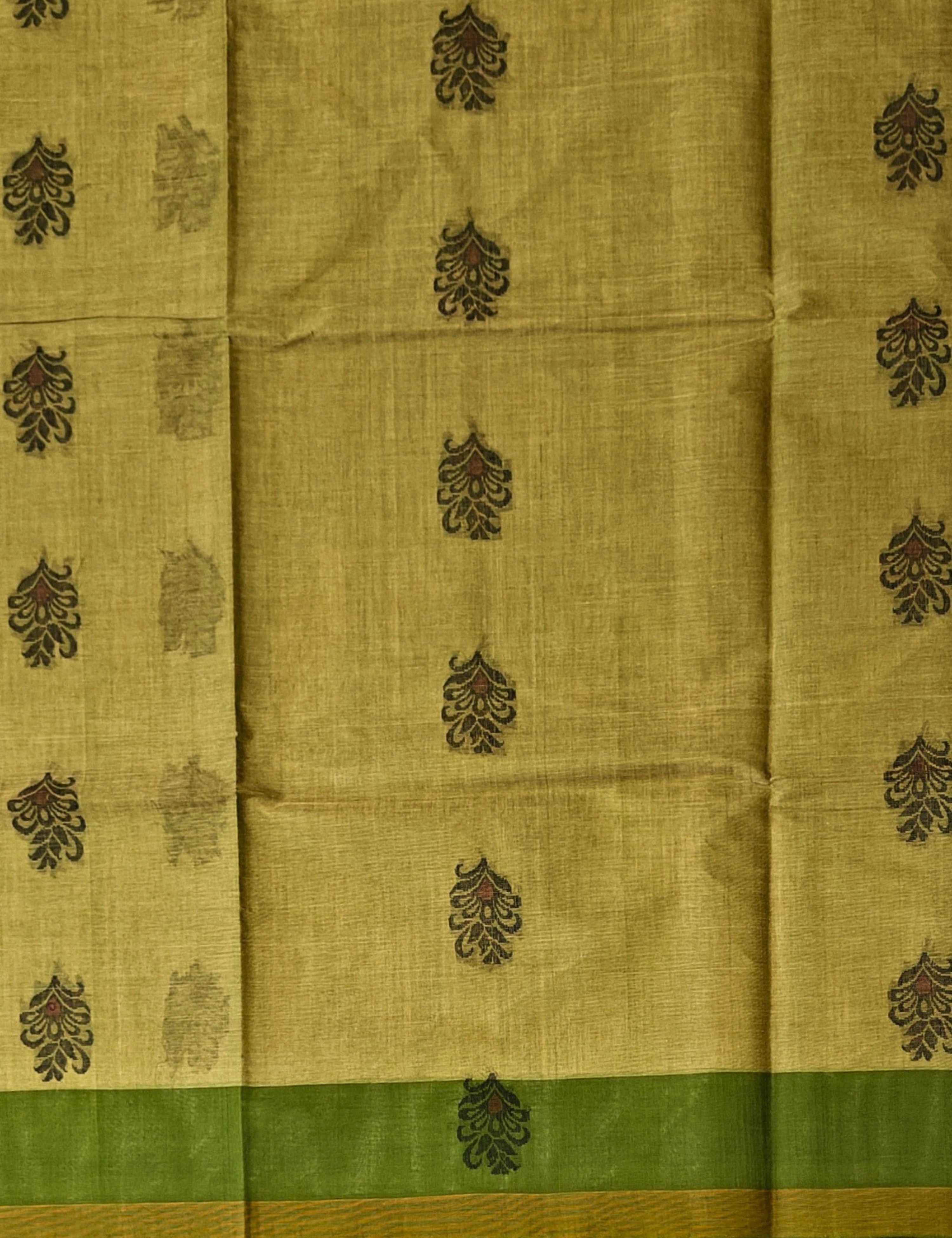 Khaki Negamam Cotton Saree