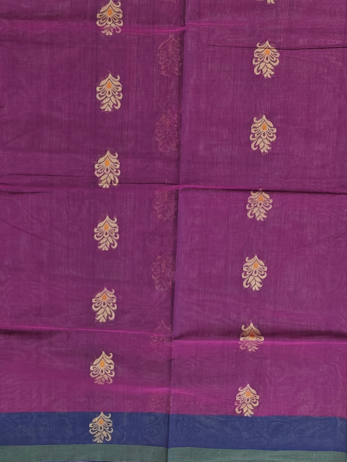 Purple Negamam Cotton Saree