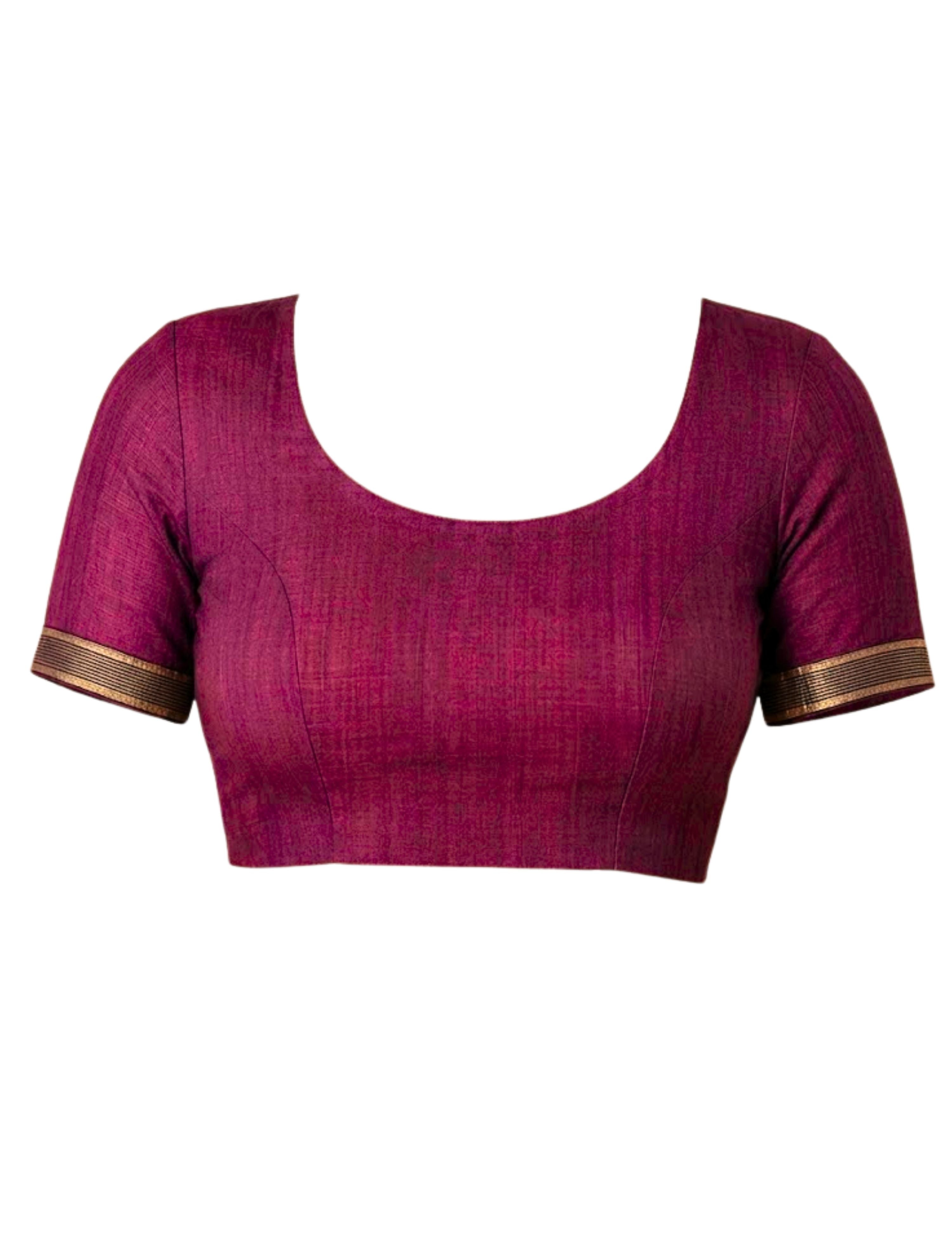 Fuchsia Negamam Cotton Saree