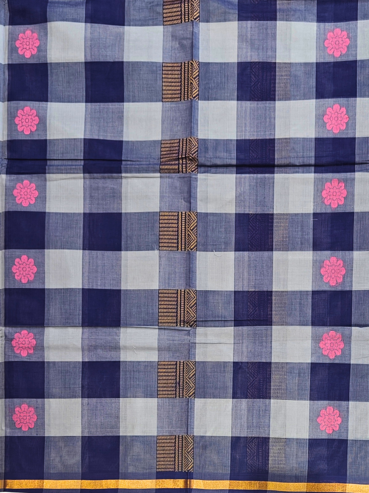 Blue Negamam Cotton Saree