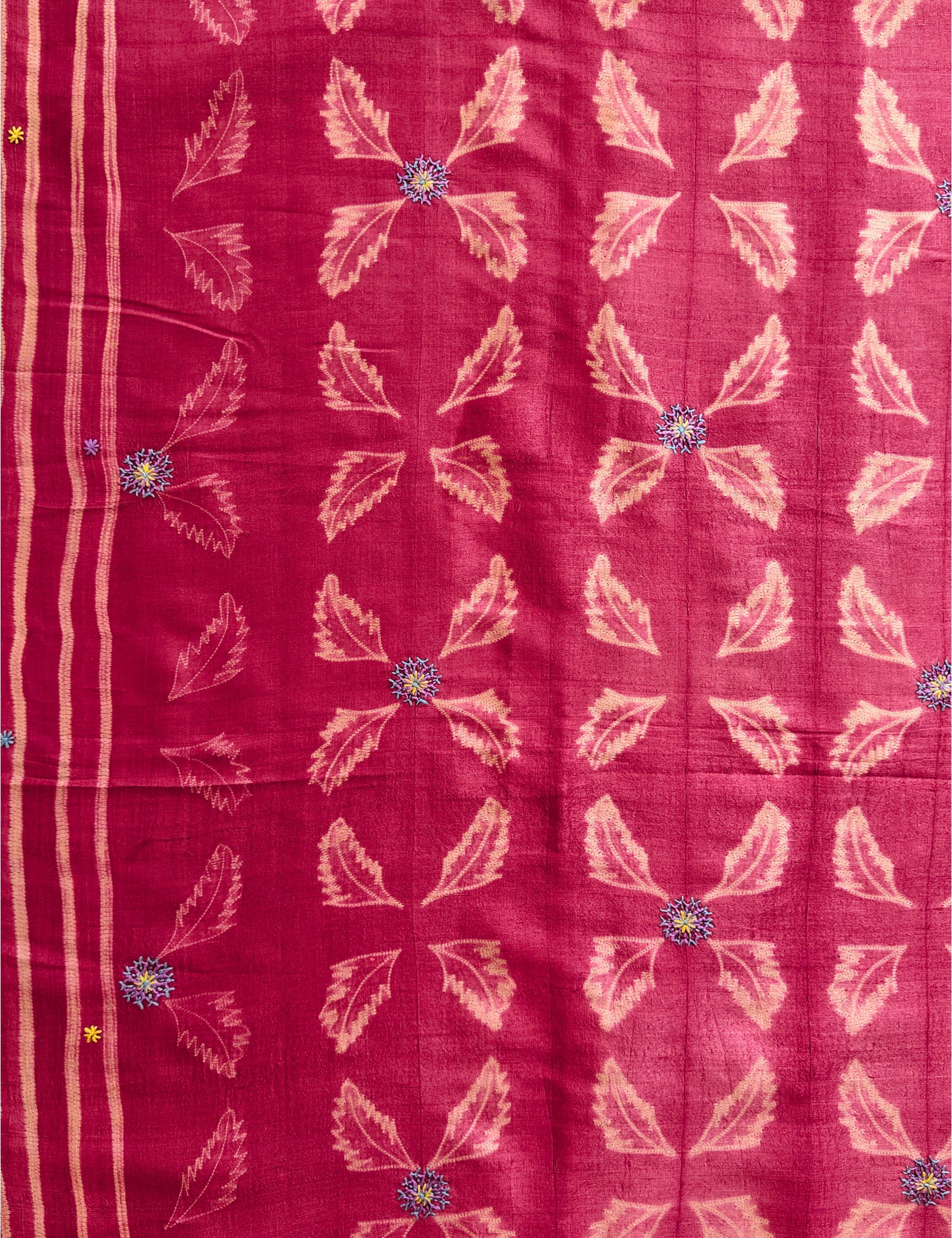 Singhaparni Dusty-Pink Shibori with Embroidery Saree
