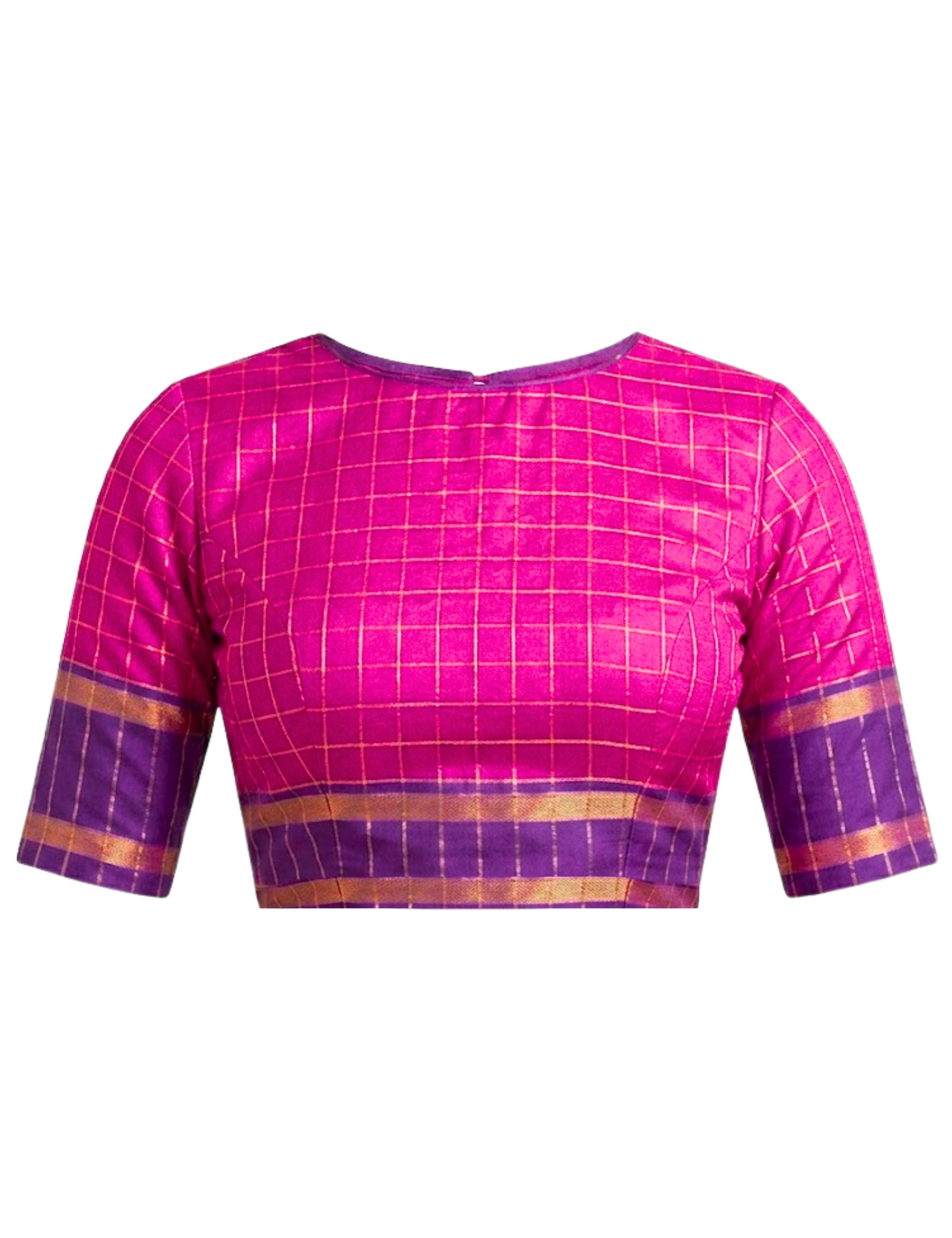Fuchsia Venkatagiri Saree