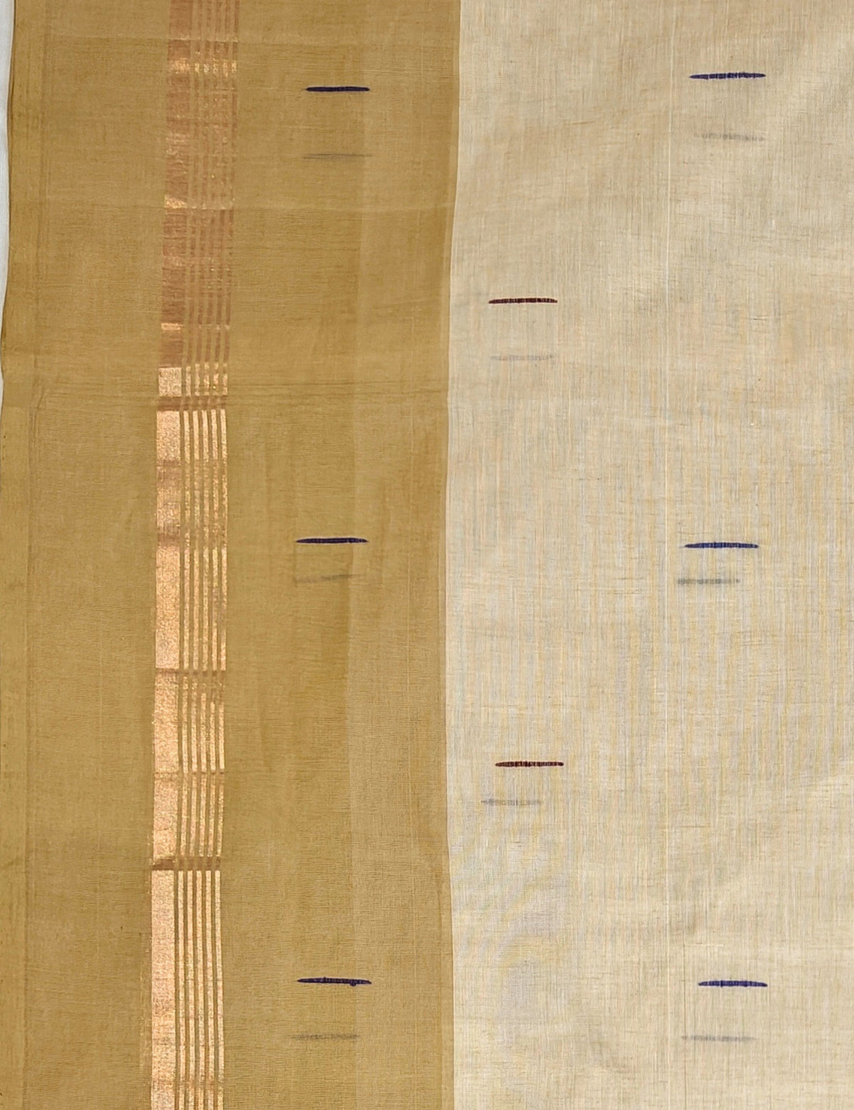 Beige Negamam Cotton Saree